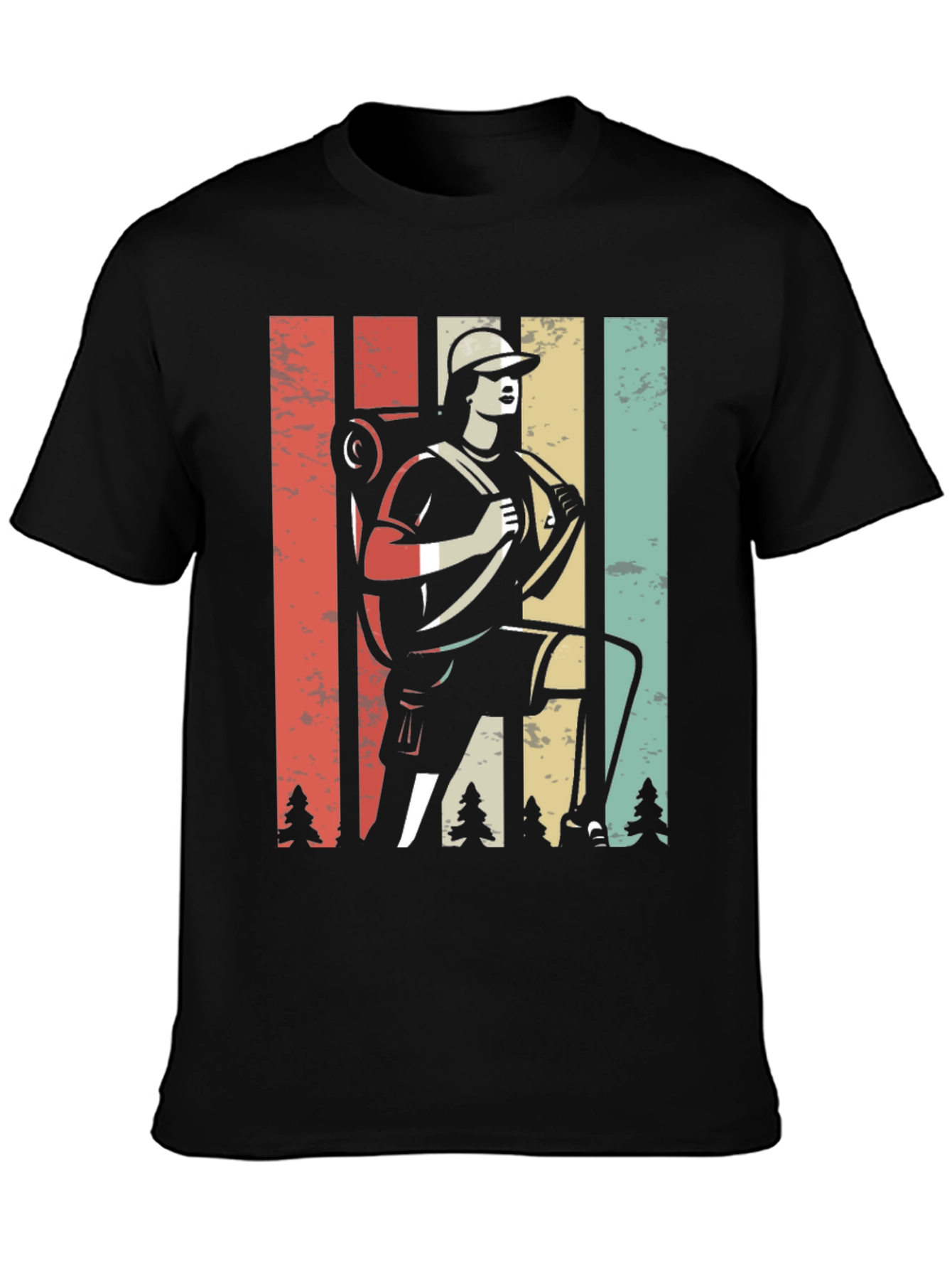 Retro Hiker Graphic Tee - Adventure Ready!