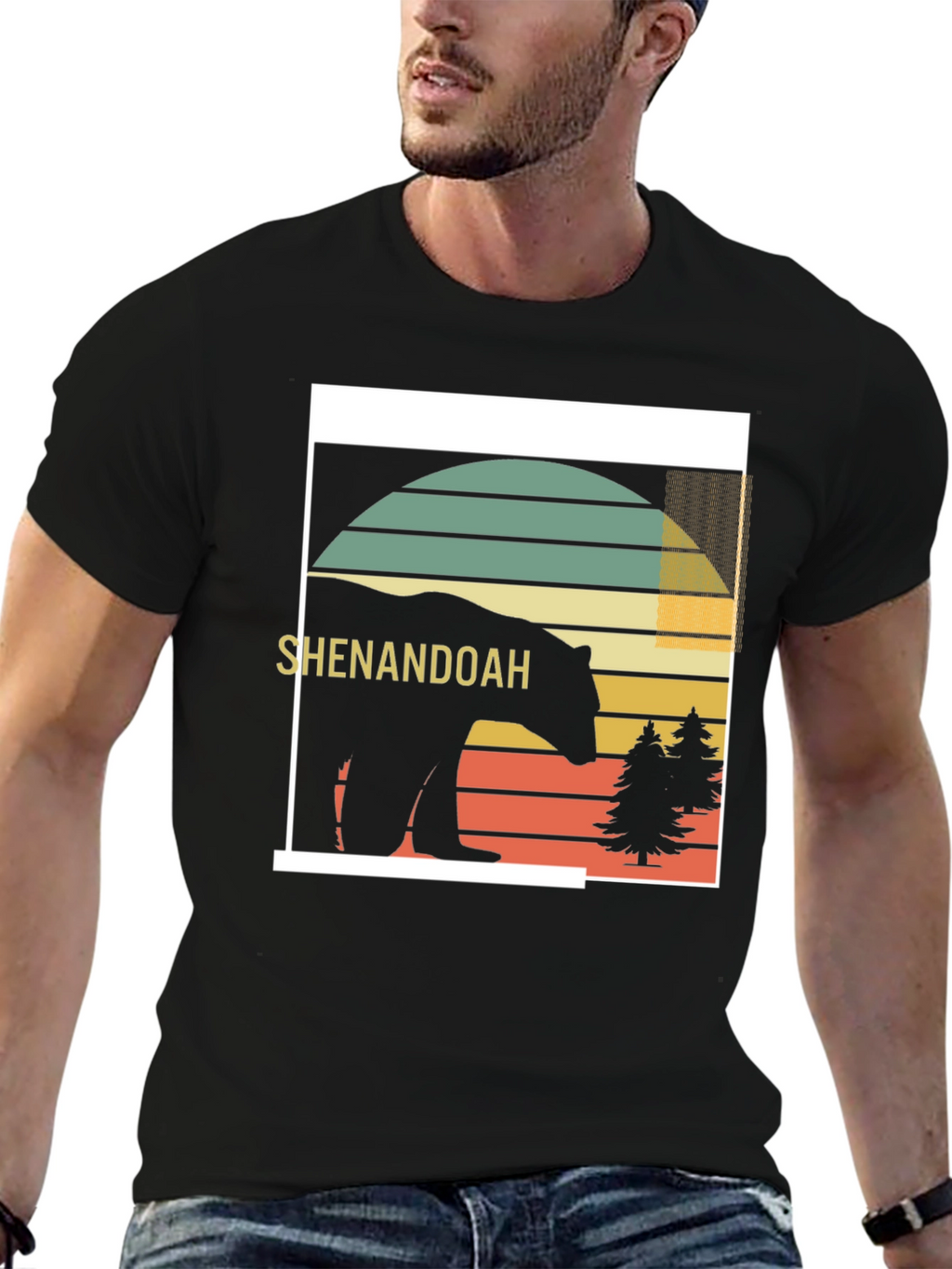 Shenandoah Bear Retro T-Shirt