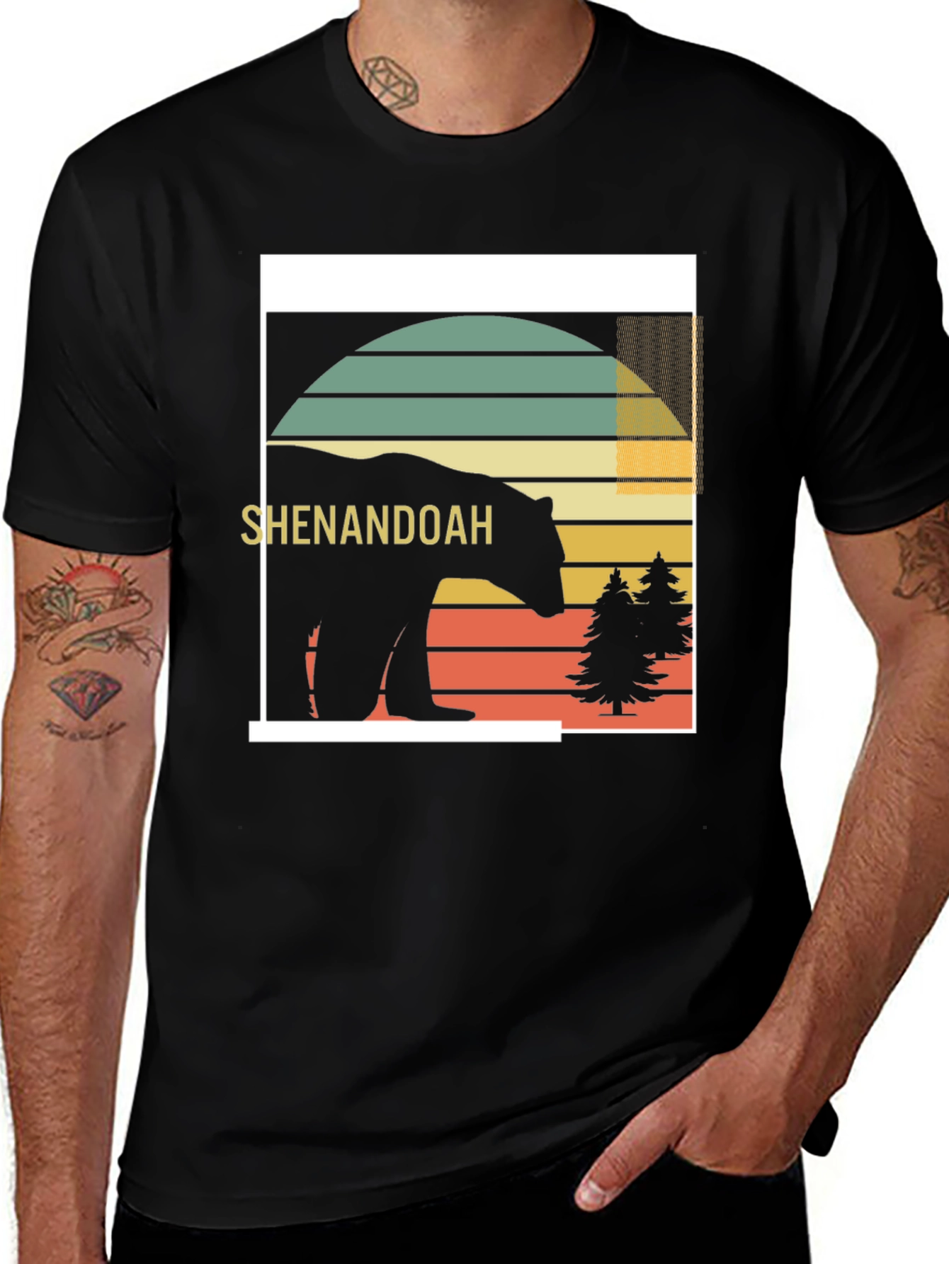 Shenandoah Bear Retro T-Shirt