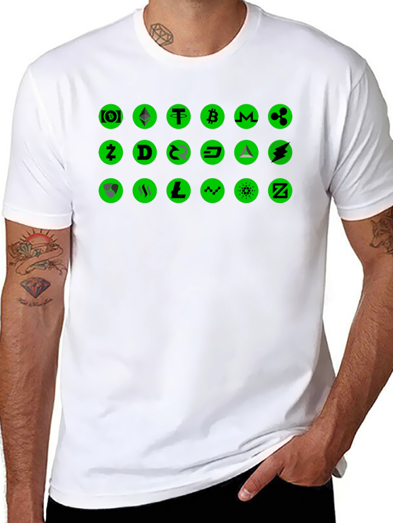 Crypto Coin Black T-Shirt - Digital Currency
