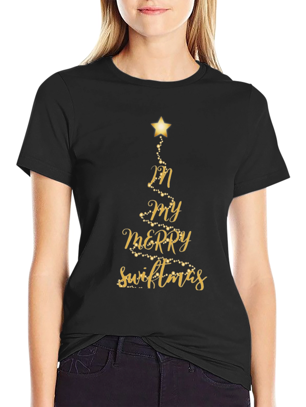Merry Swiftmas Black T-Shirt