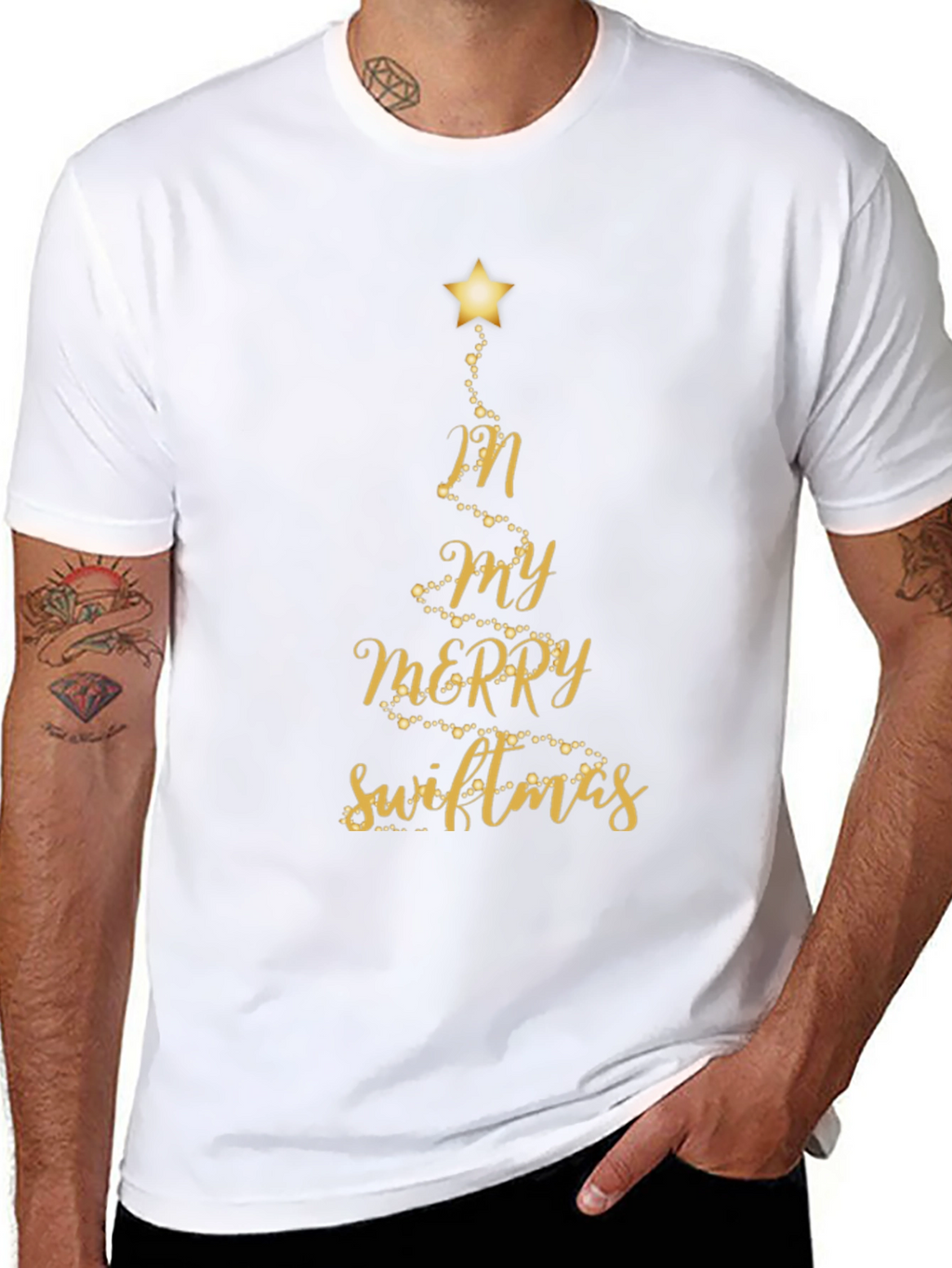 Merry Swiftmas Black T-Shirt