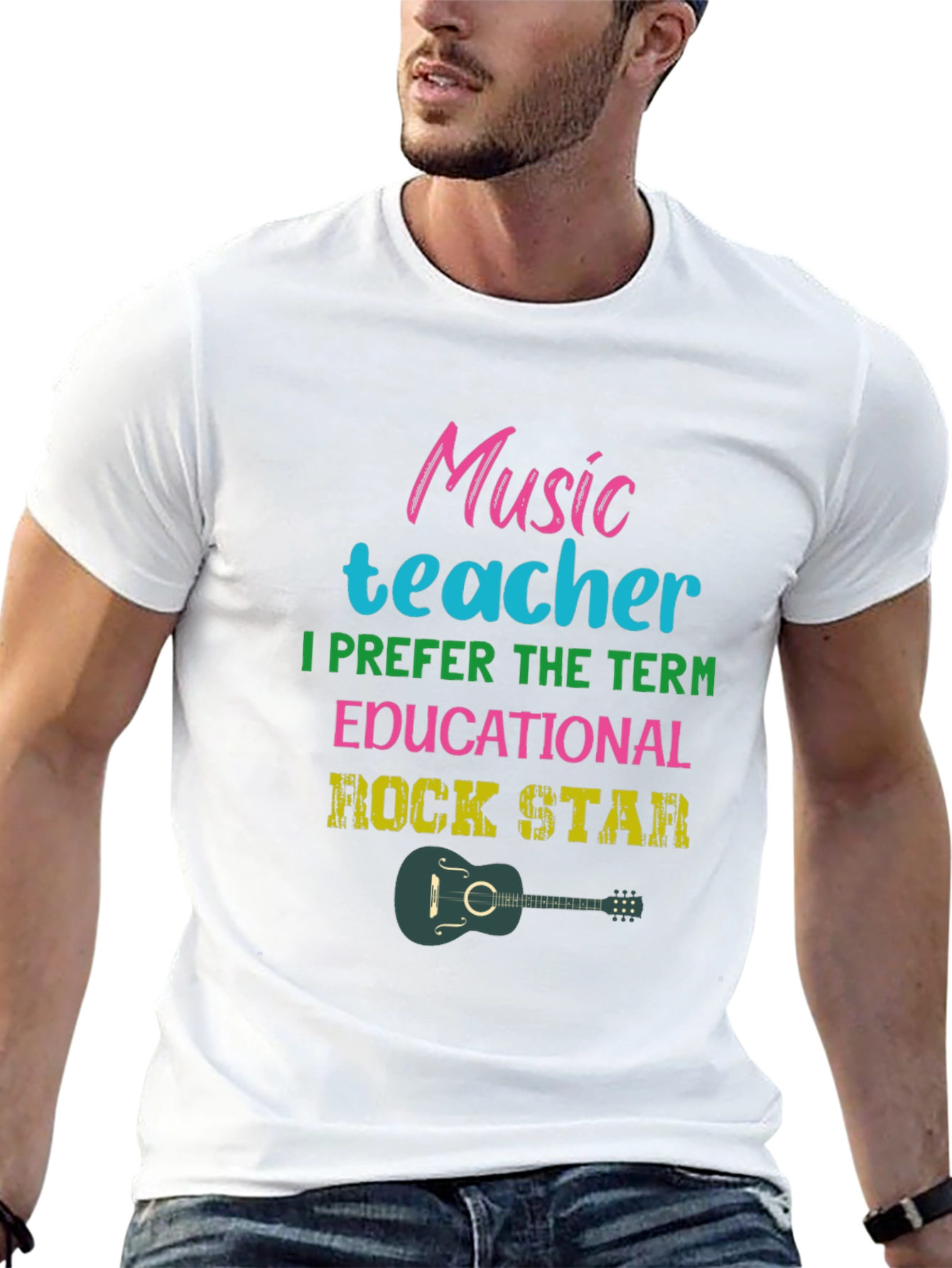 Music Teacher Educational Rock Star Graphic Tee