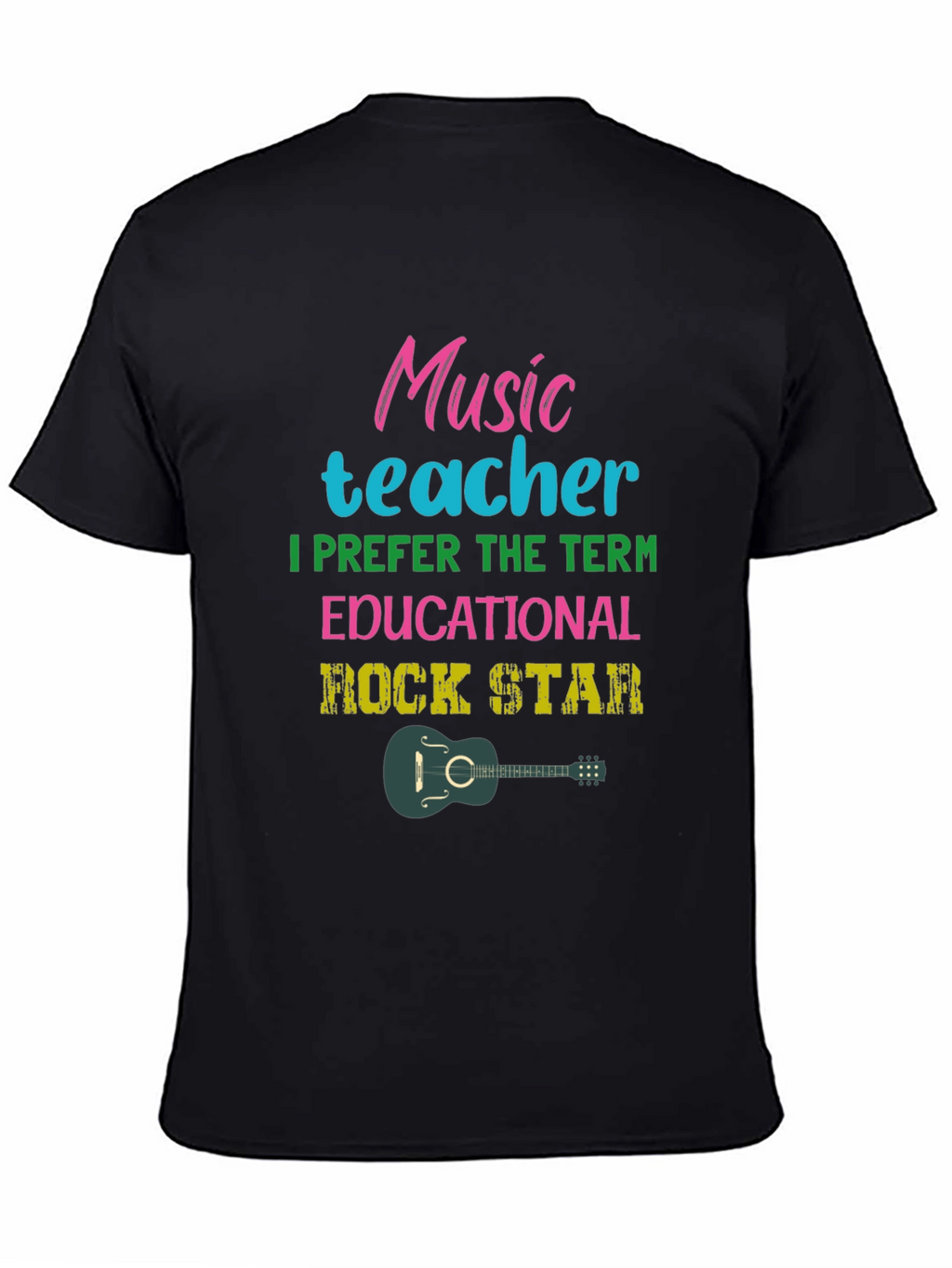 Music Teacher Educational Rock Star Graphic Tee