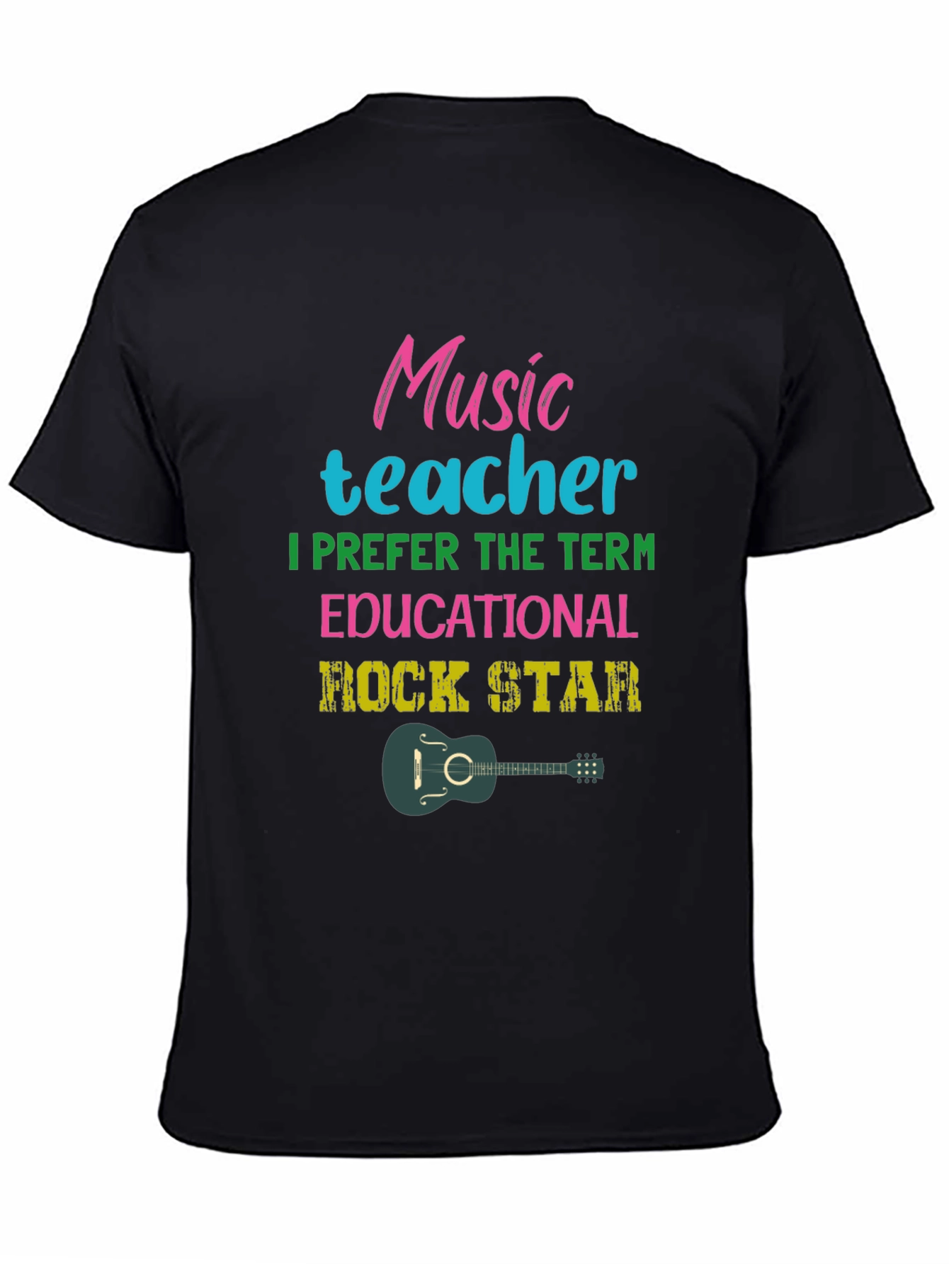 Music Teacher Educational Rock Star Graphic Tee