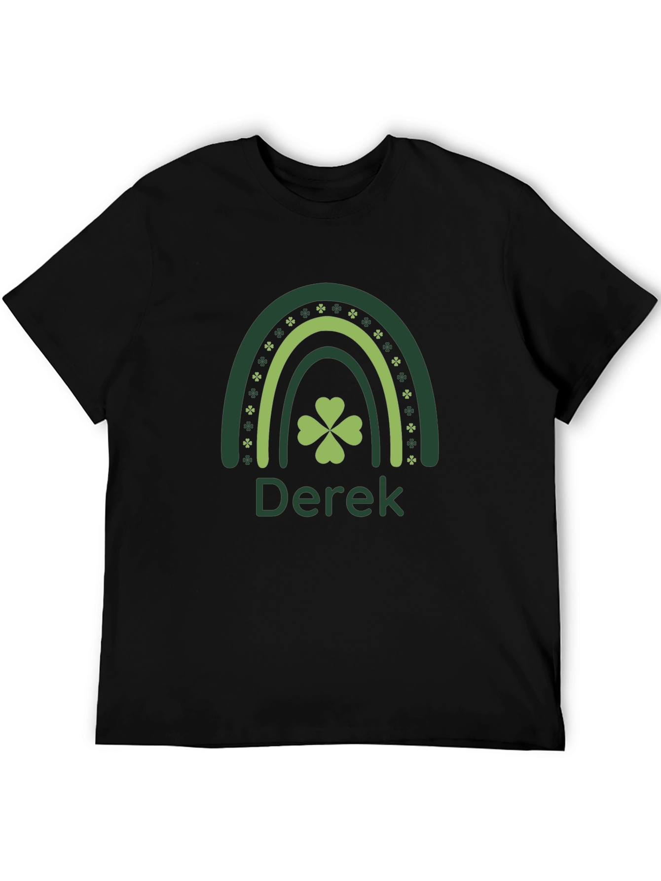 St. Patricks Day Rainbow Shamrock Personalized T-Shirt