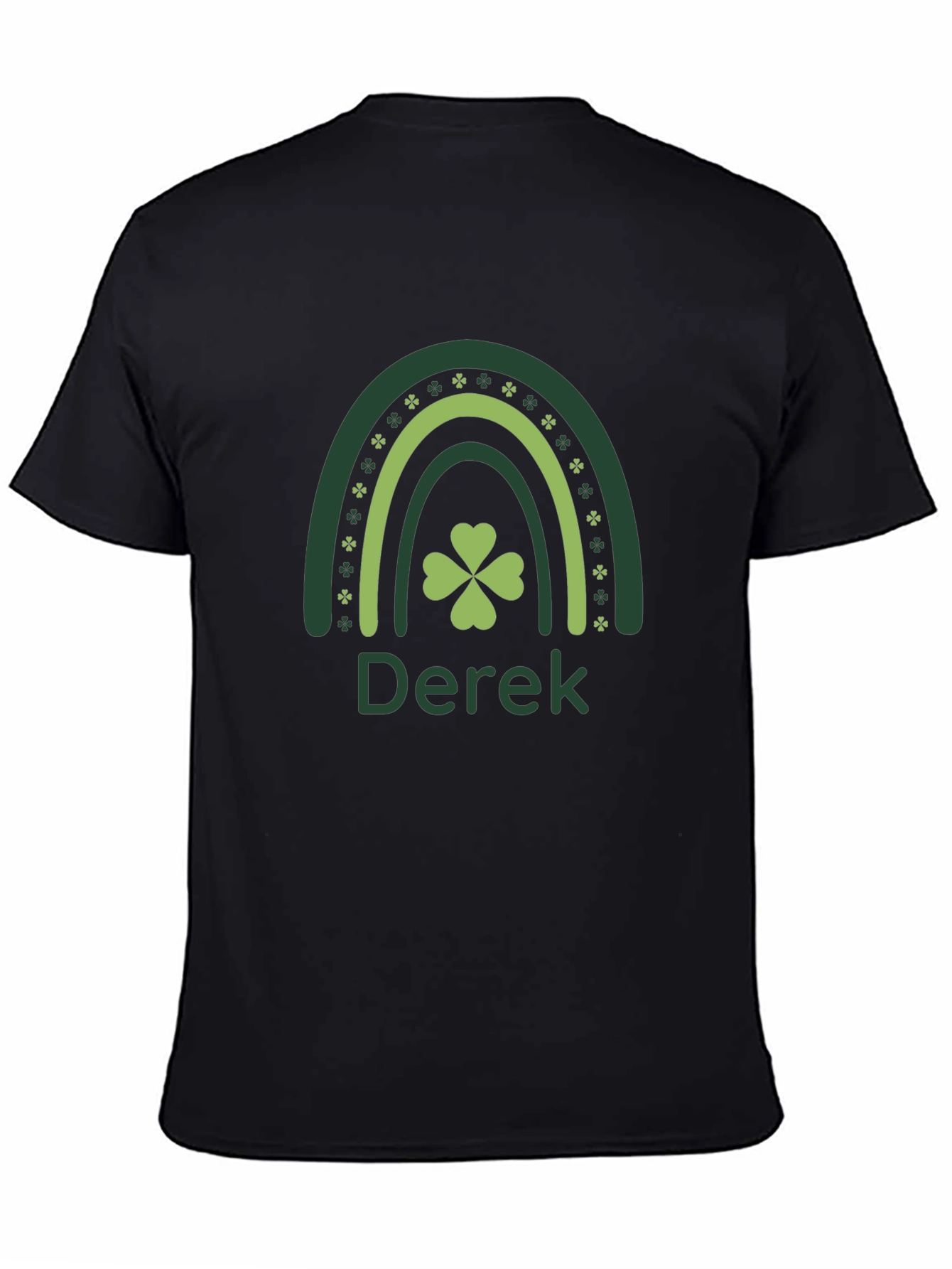 St. Patricks Day Rainbow Shamrock Personalized T-Shirt