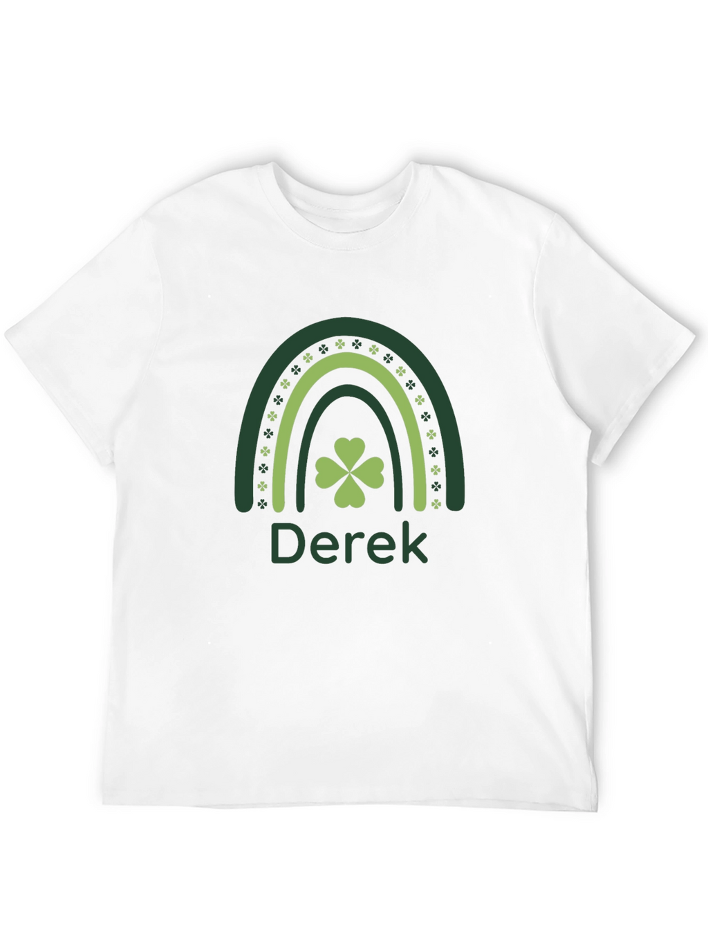 St. Patricks Day Rainbow Shamrock Personalized T-Shirt