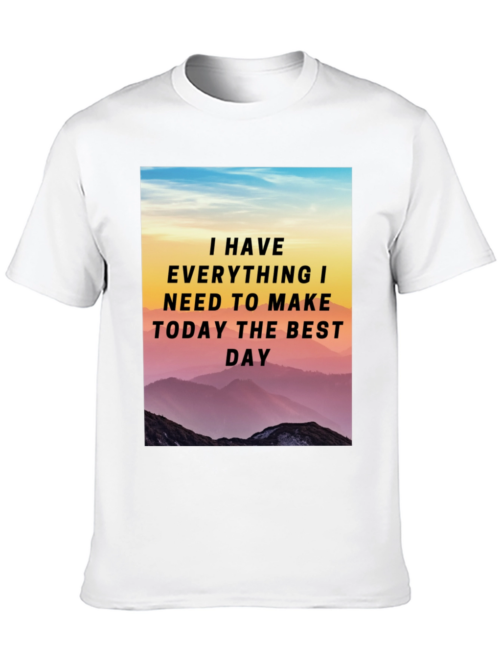 Motivational Mountain Scene T-Shirt
