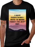 Motivational Mountain Scene T-Shirt