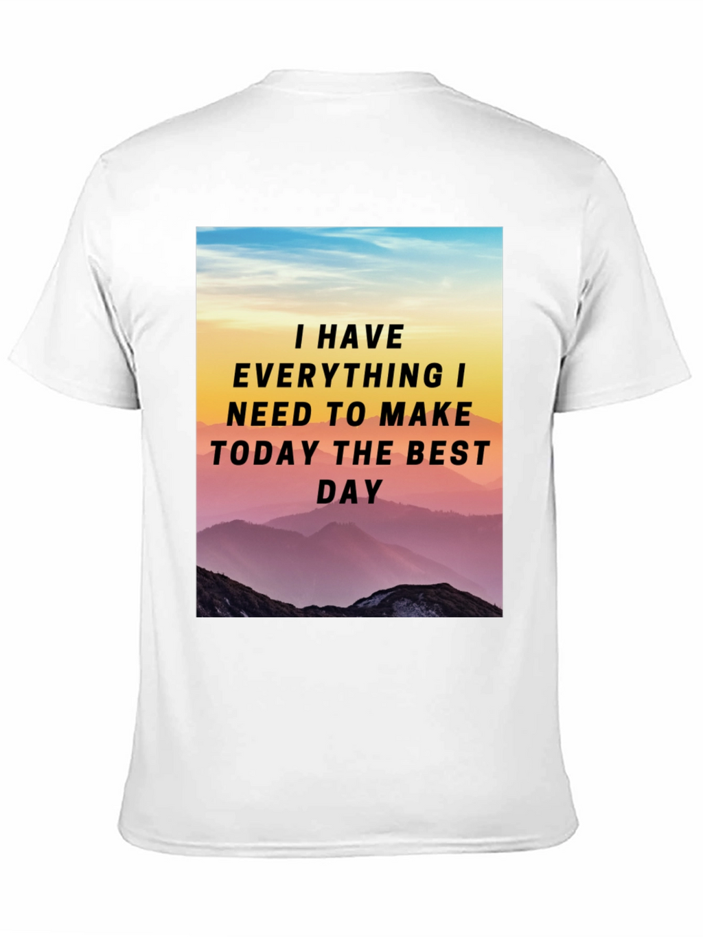 Motivational Mountain Scene T-Shirt