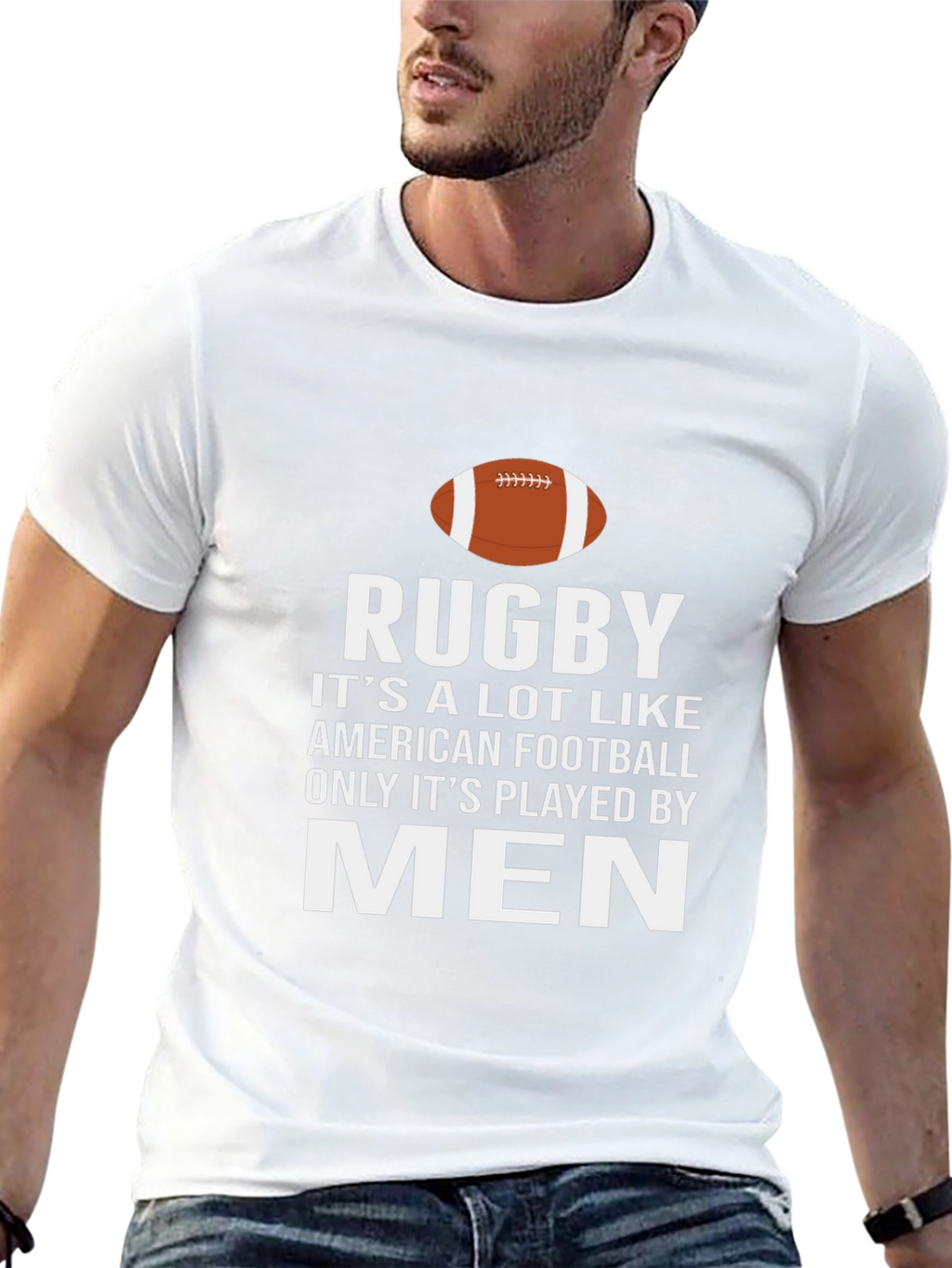 Rugby Mens Black Graphic T-Shirt