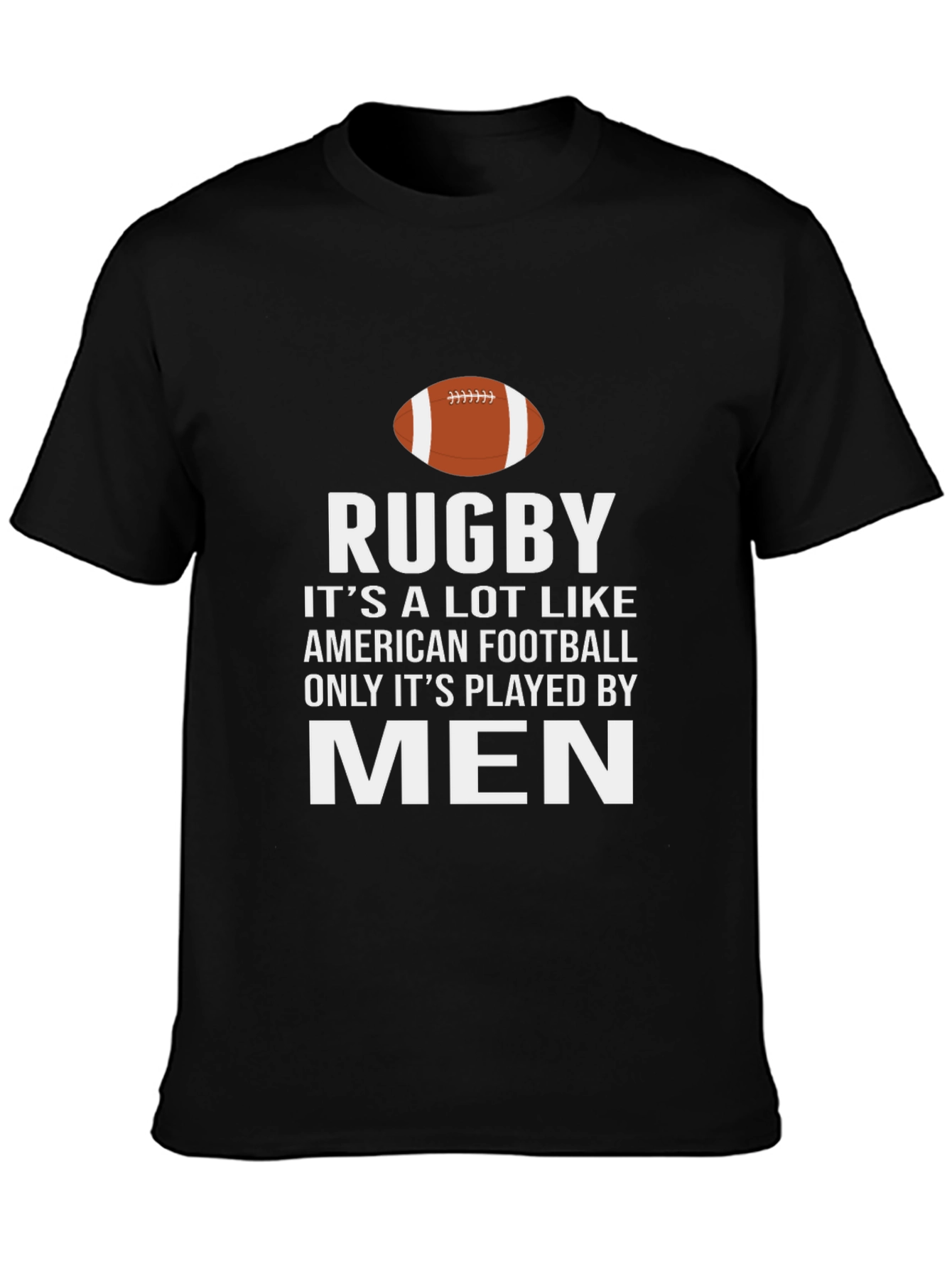 Rugby Mens Black Graphic T-Shirt