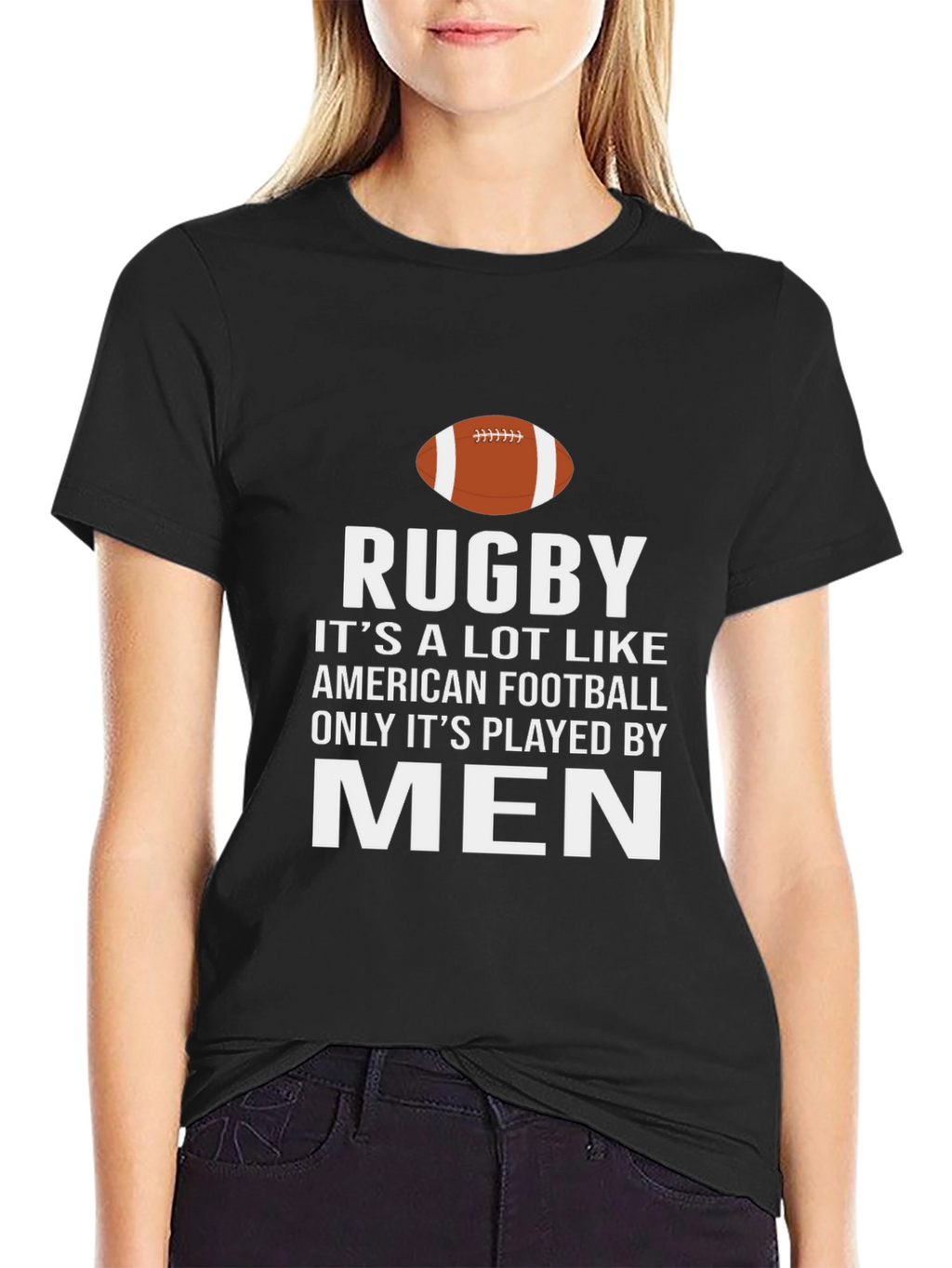 Rugby Mens Black Graphic T-Shirt