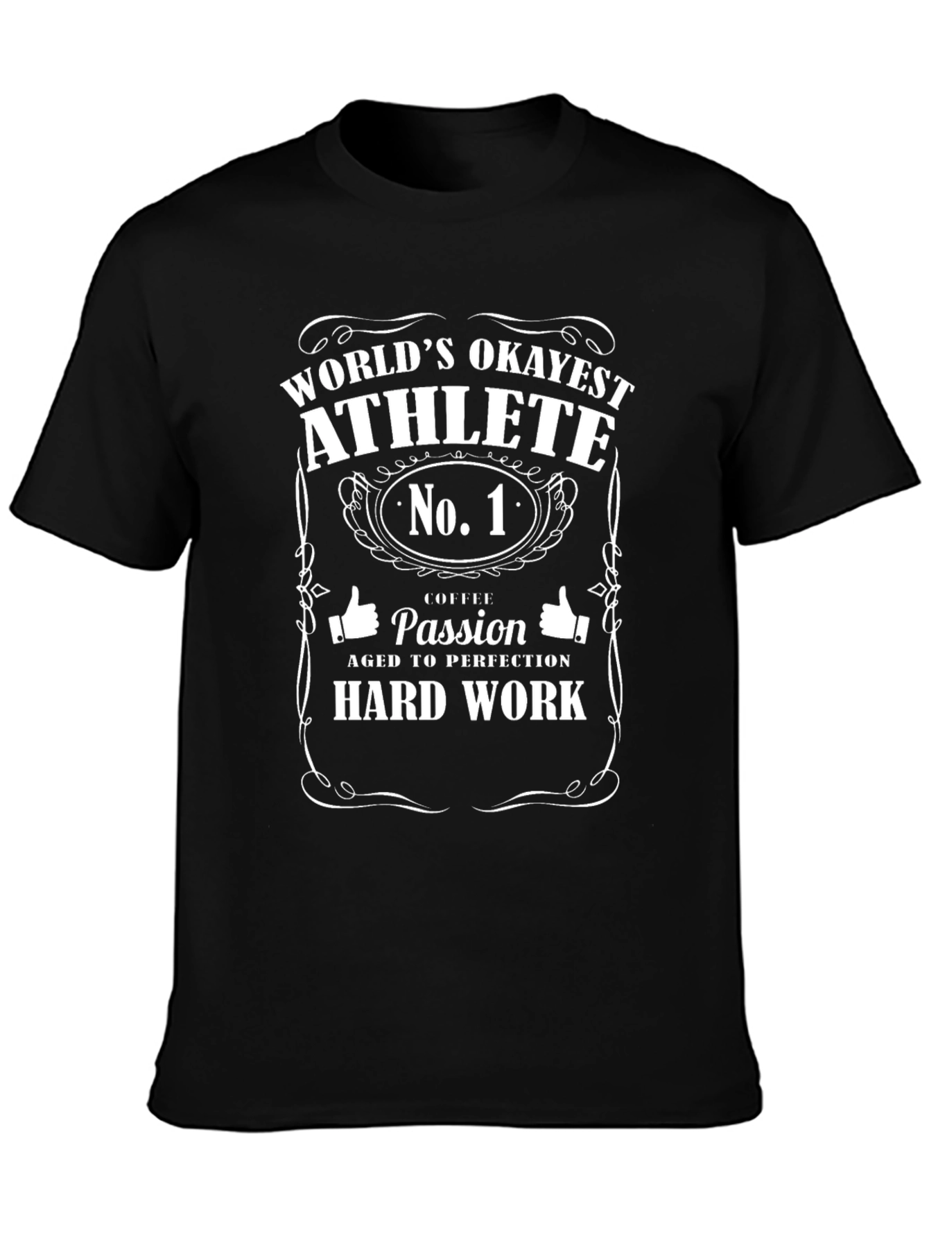 Worlds Okayest Athlete T-Shirt - Funny Gym Tee
