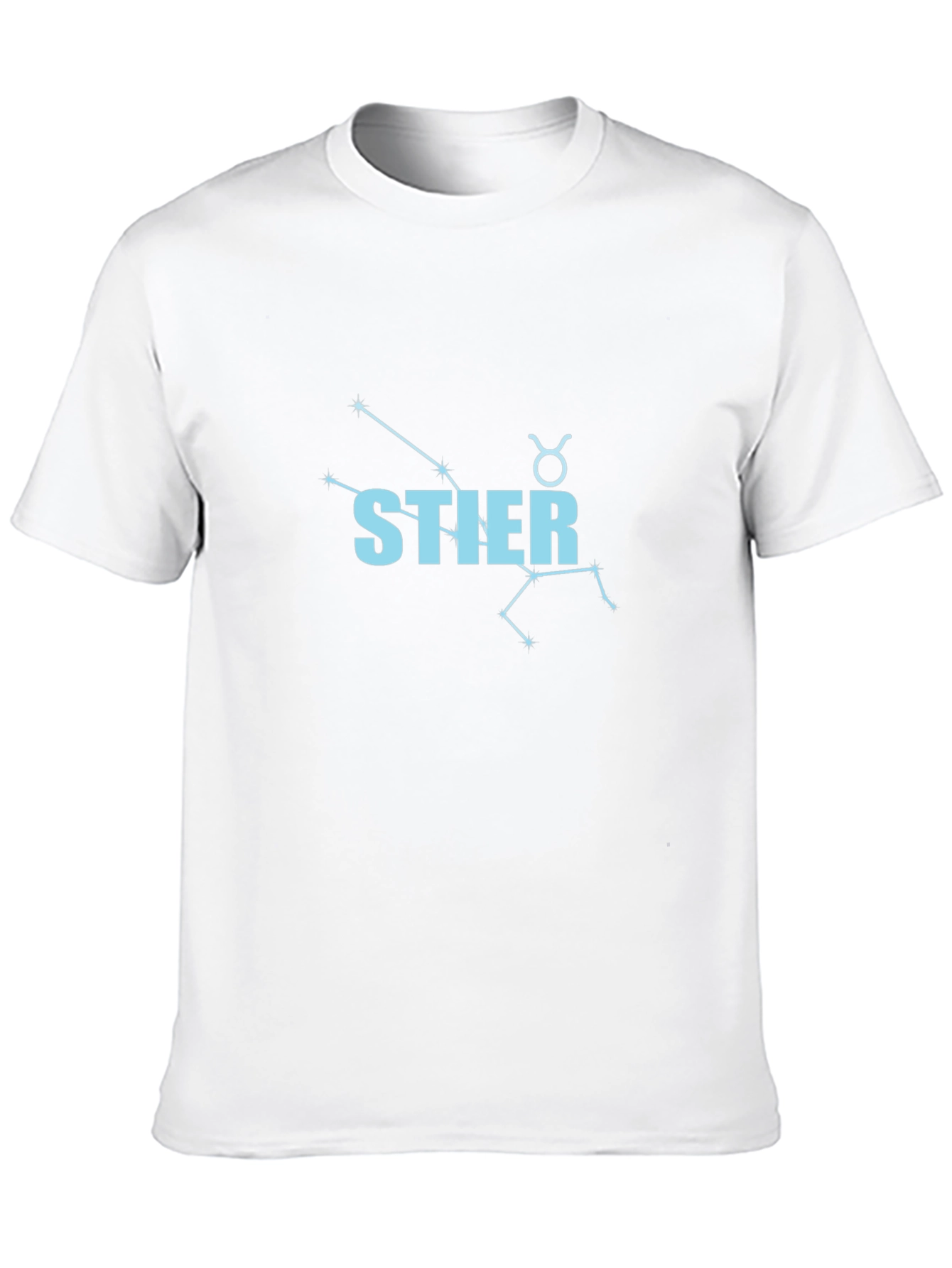 Black Taurus Zodiac Constellation T-Shirt