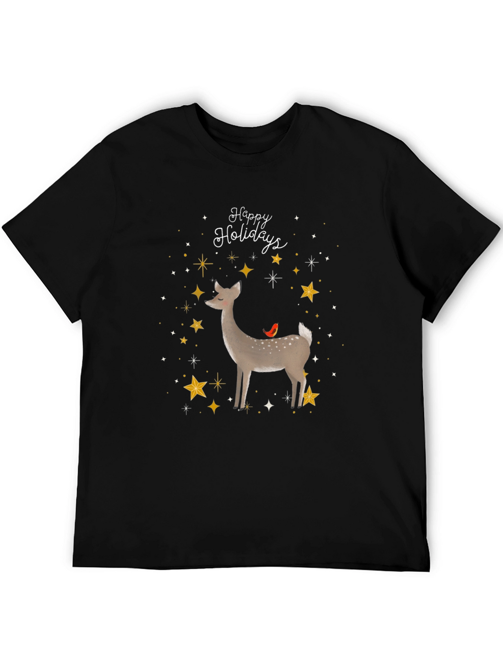 Festive Deer Holiday T-Shirt