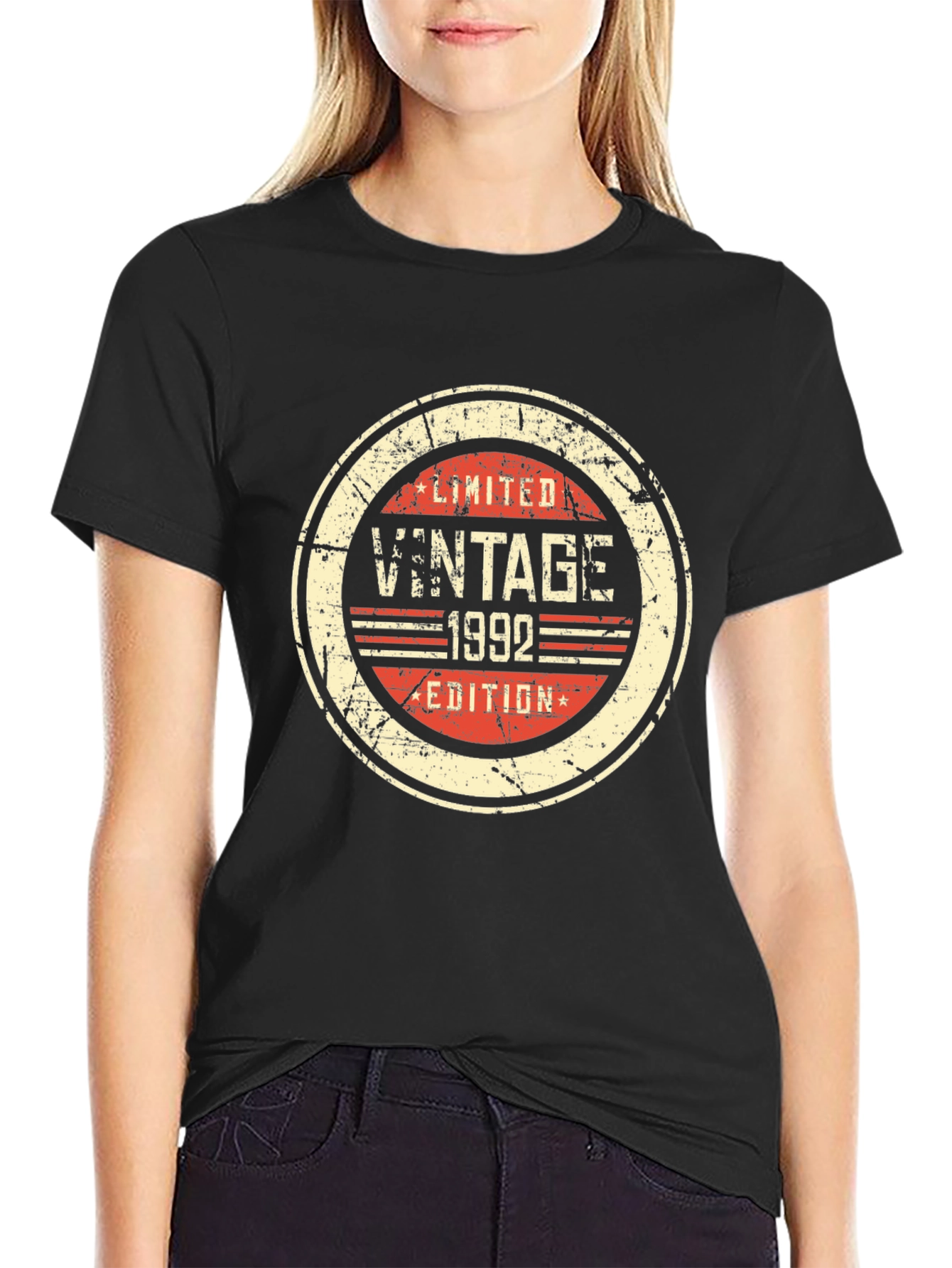 Vintage 1992 Limited Edition Black T-Shirt