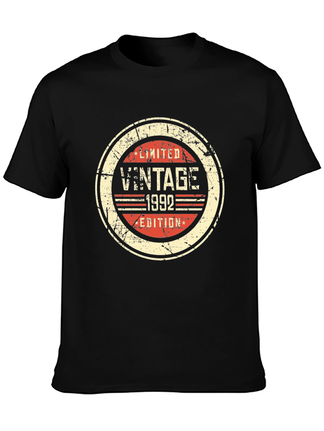 Vintage 1992 Limited Edition Black T-Shirt