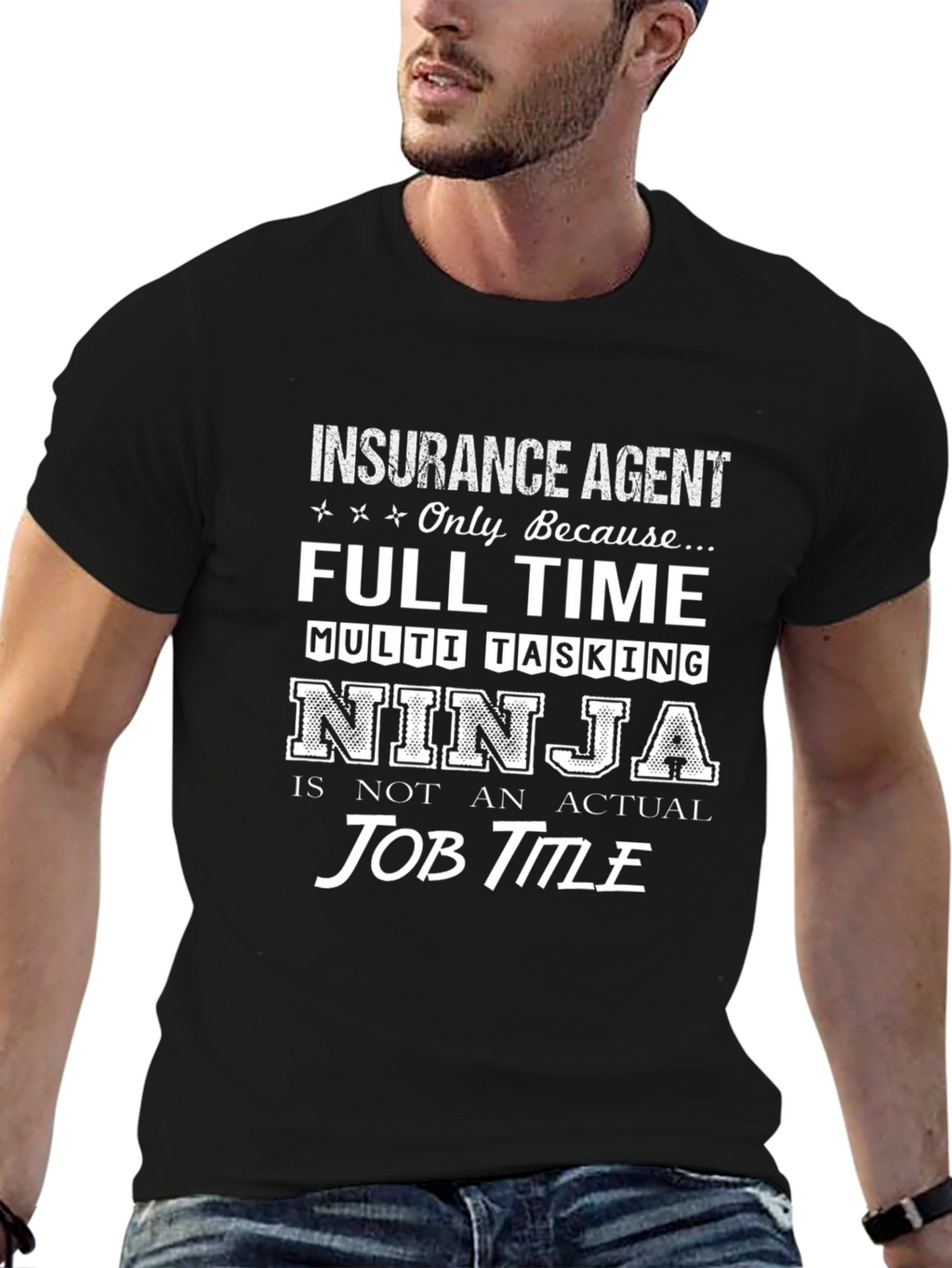 Insurance Agent Multi-Tasking Ninja T-Shirt