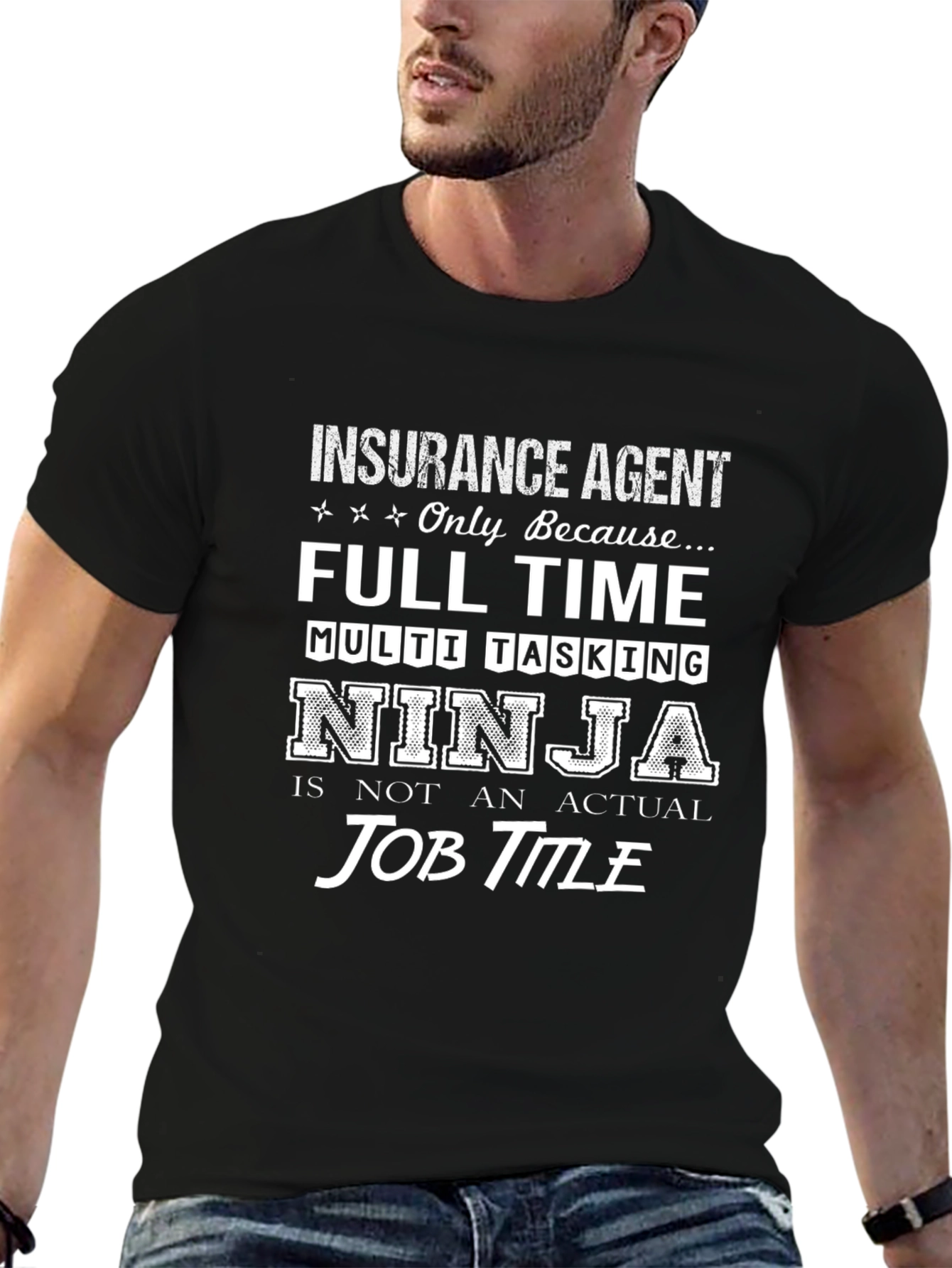 Insurance Agent Multi-Tasking Ninja T-Shirt