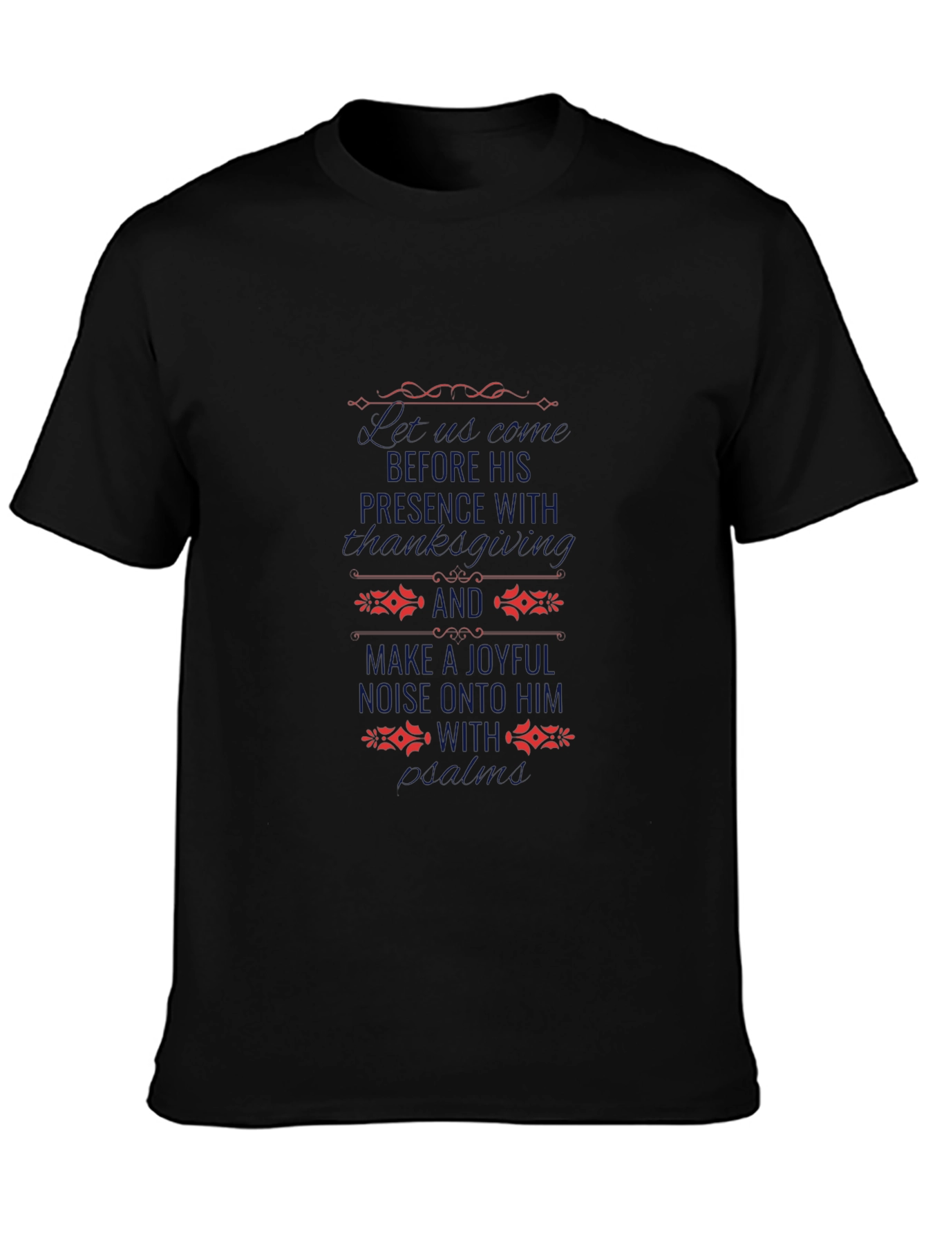 Mens Black Graphic T-Shirt