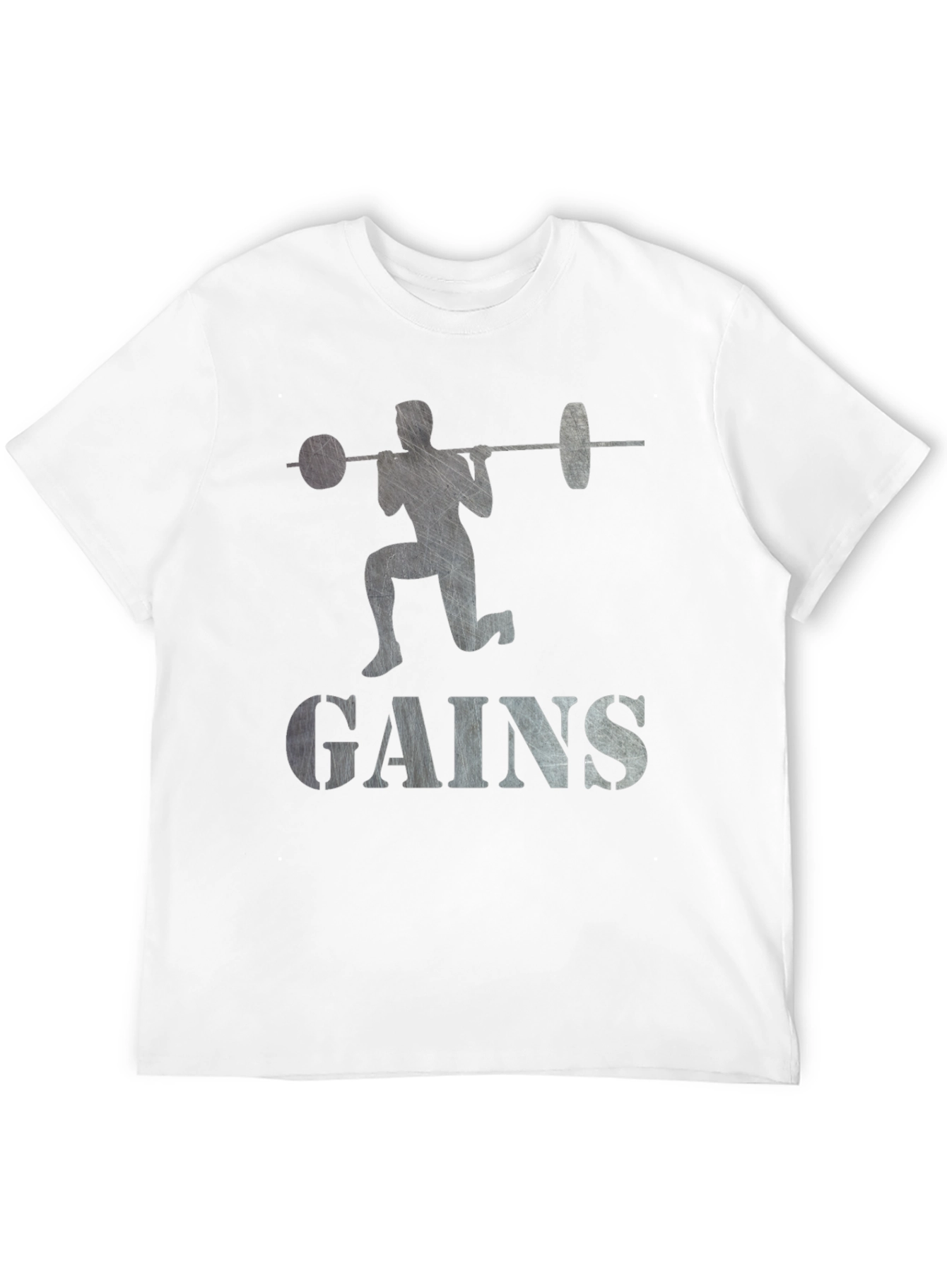 Gains Weightlifting T-Shirt - Black