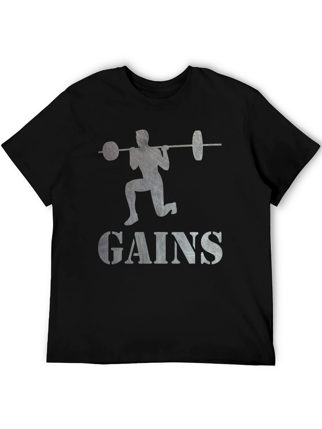 Gains Weightlifting T-Shirt - Black