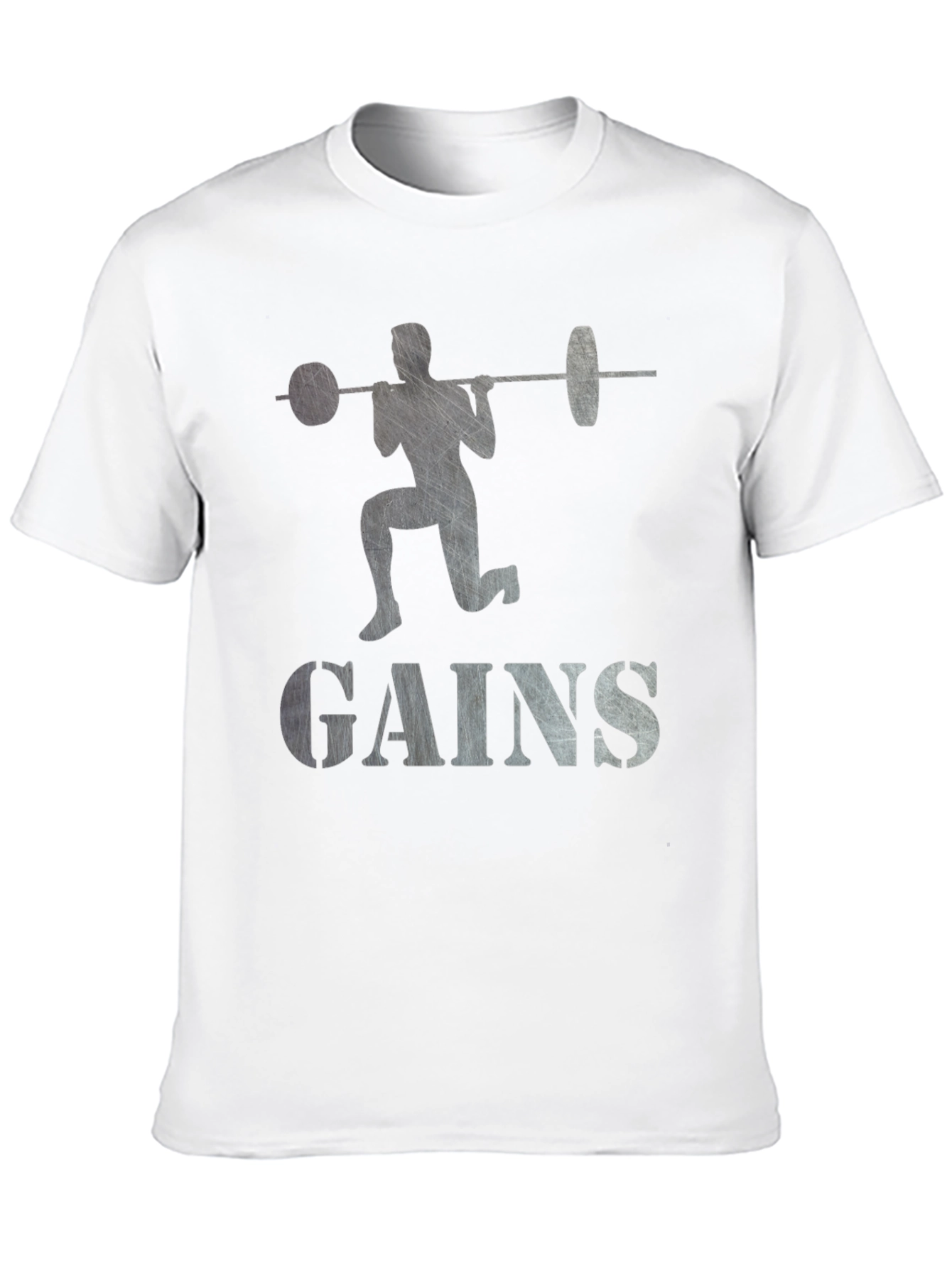 Gains Weightlifting T-Shirt - Black