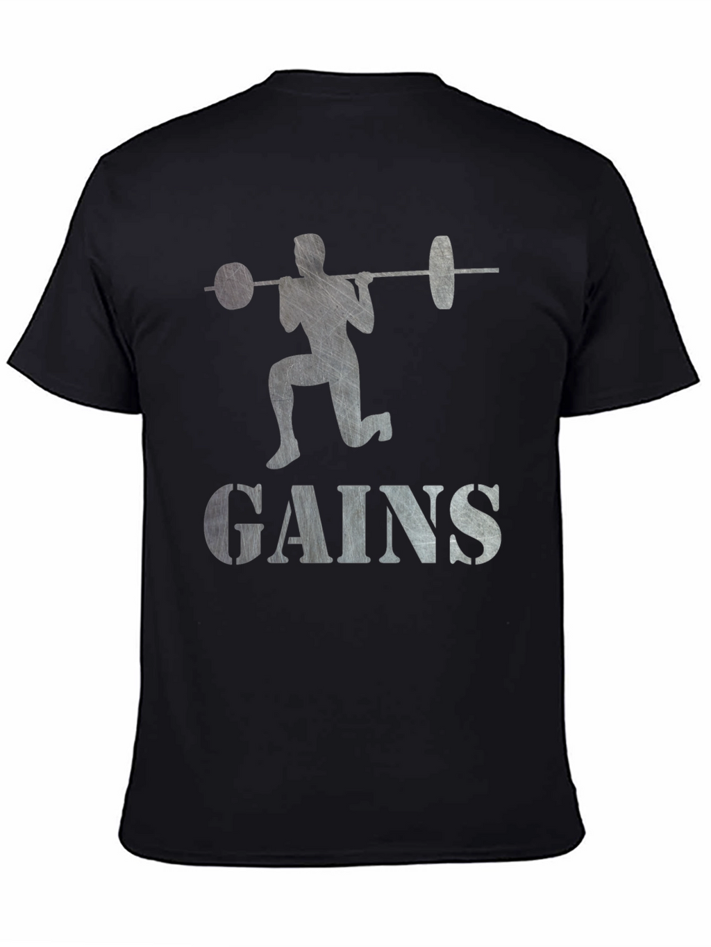 Gains Weightlifting T-Shirt - Black