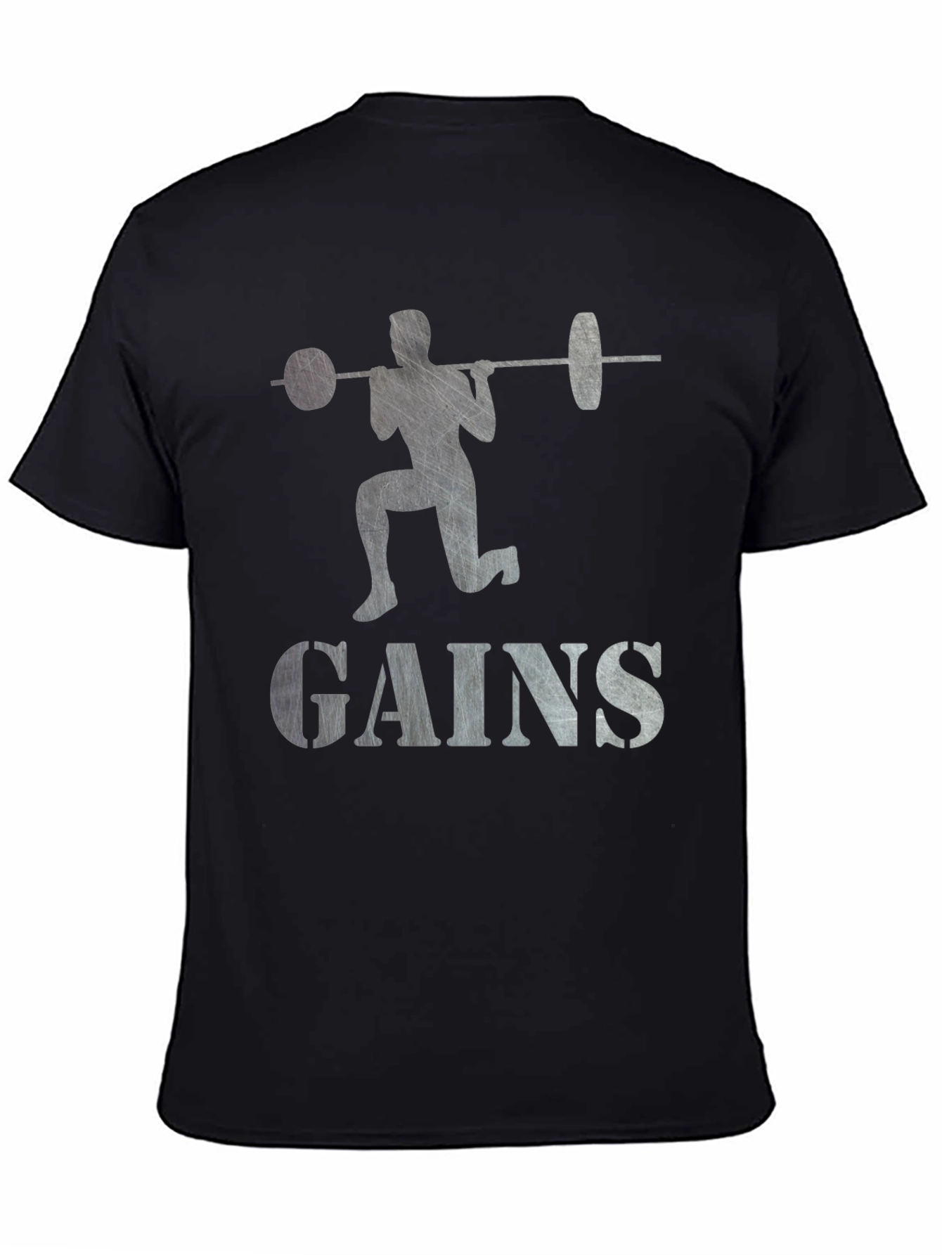 Gains Weightlifting T-Shirt - Black