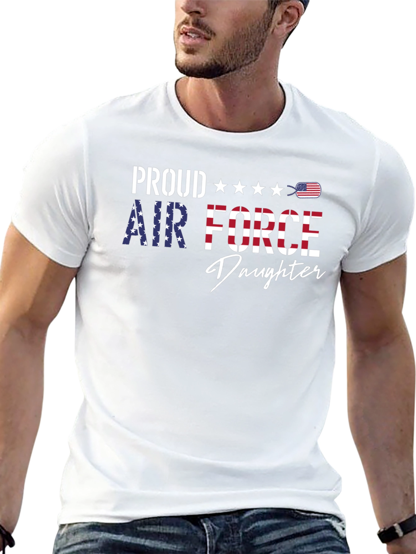 Proud Air Force Daughter Graphic Tee