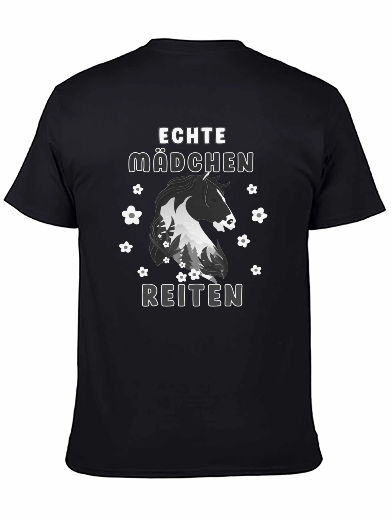 Echte Madchen Reiten T-Shirt - Horse Lover Tee