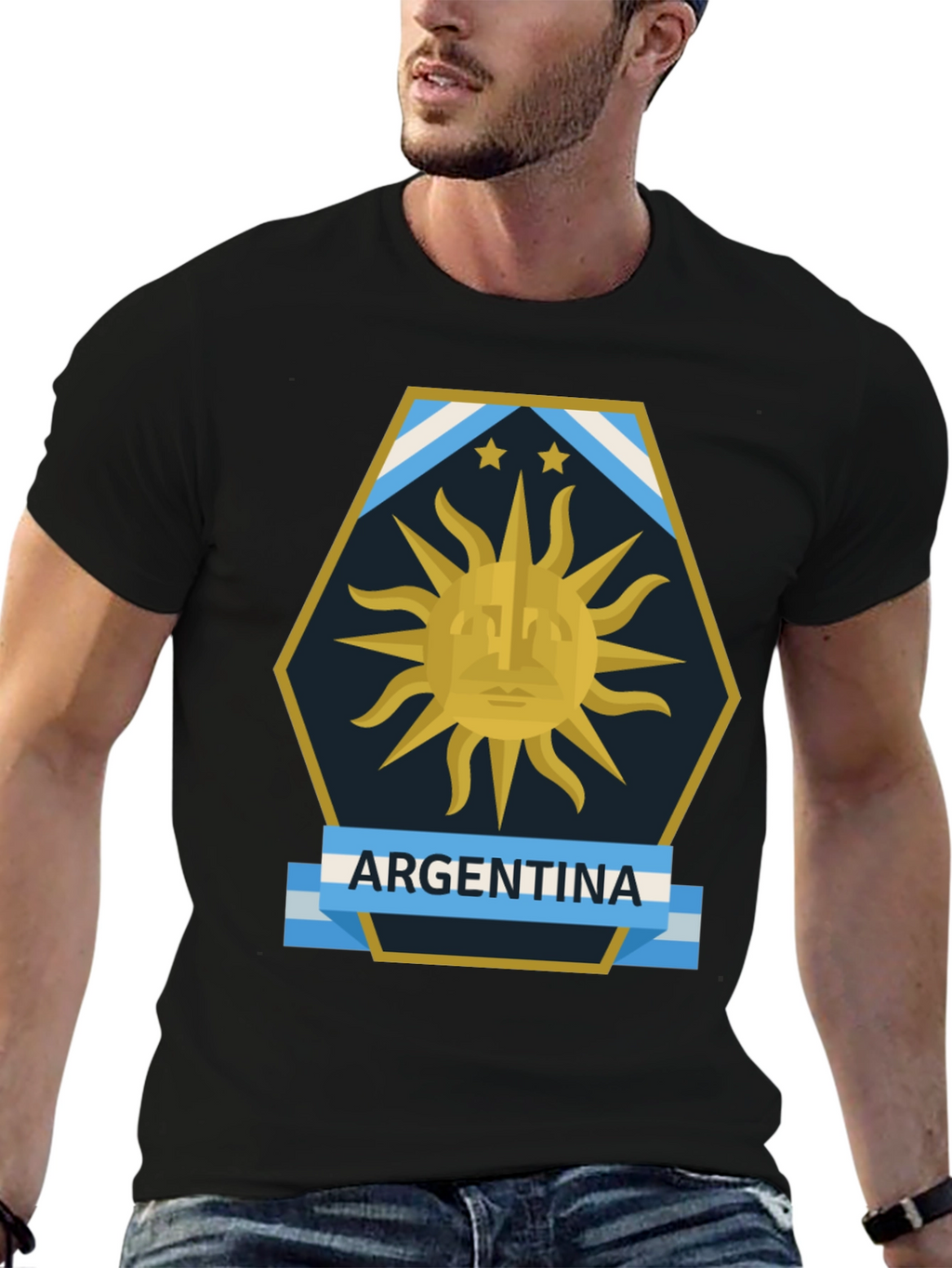 Argentina Flag Graphic T-Shirt