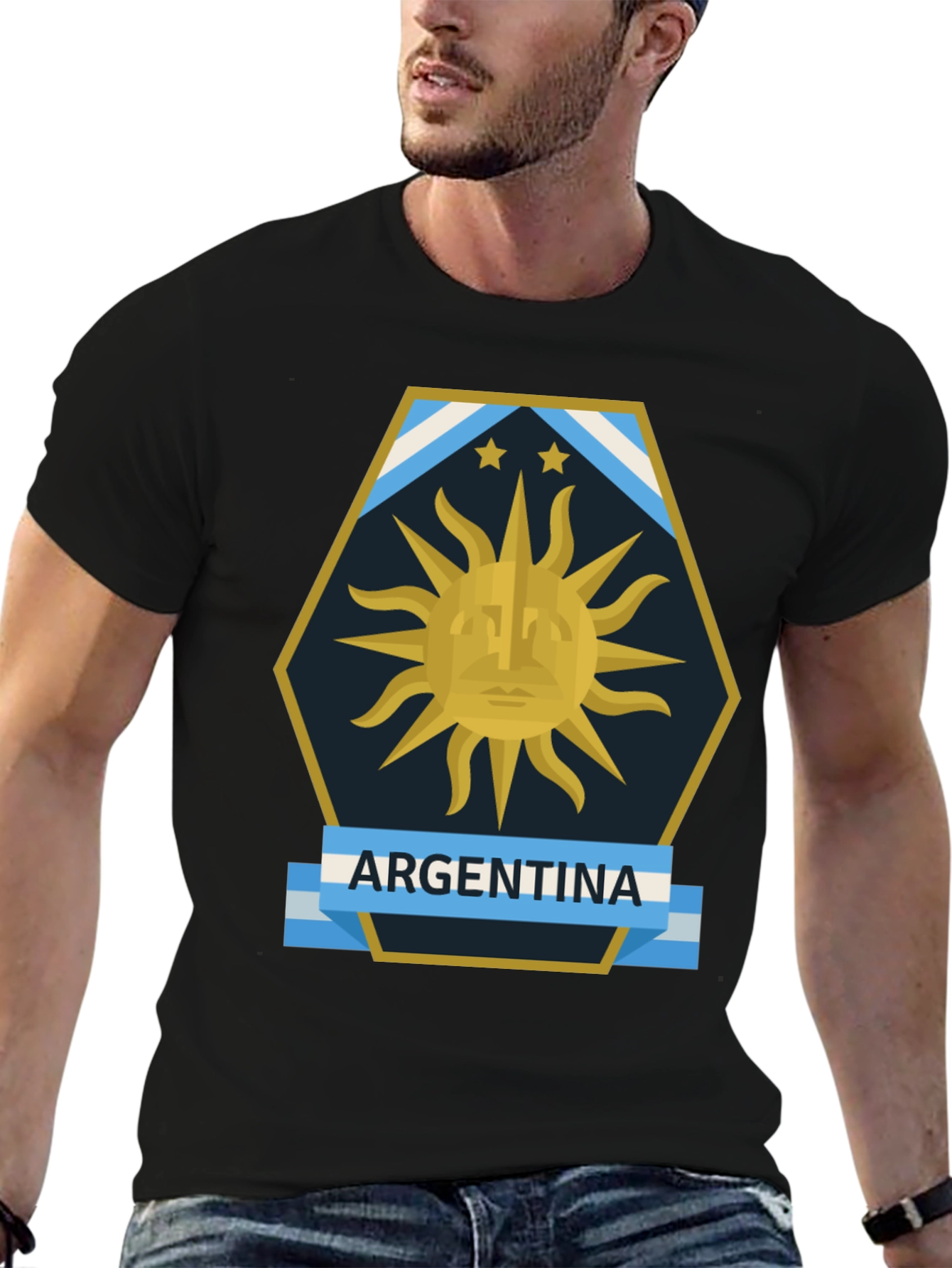 Argentina Flag Graphic T-Shirt