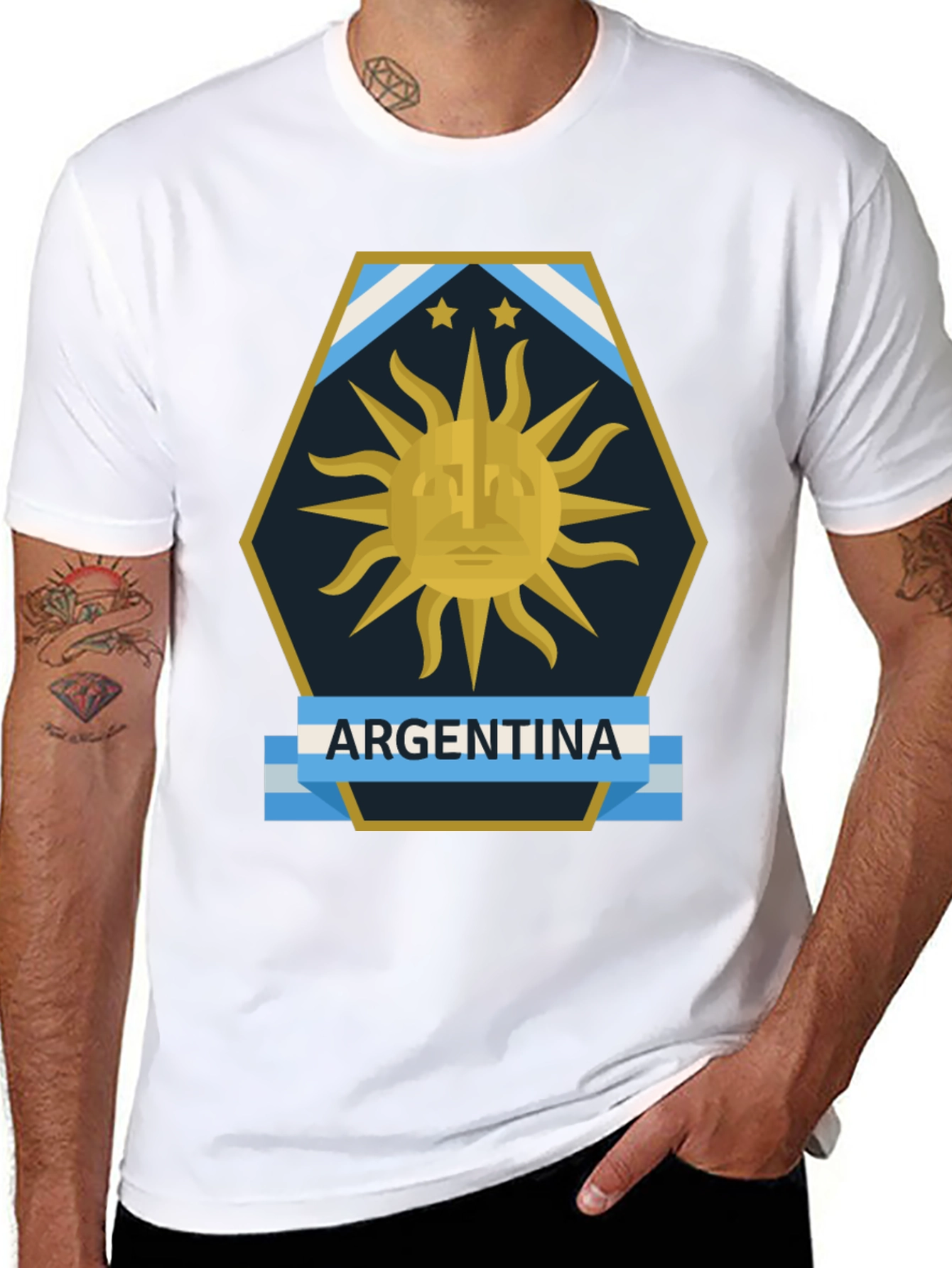 Argentina Flag Graphic T-Shirt