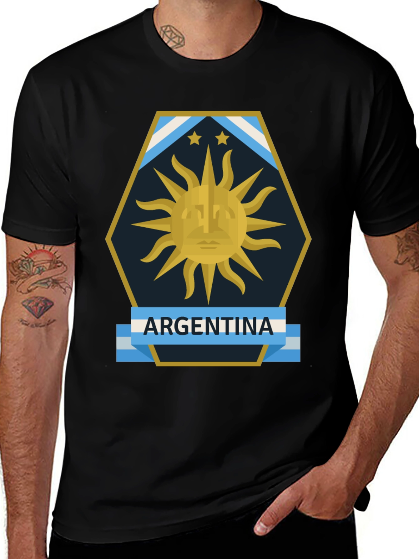 Argentina Flag Graphic T-Shirt