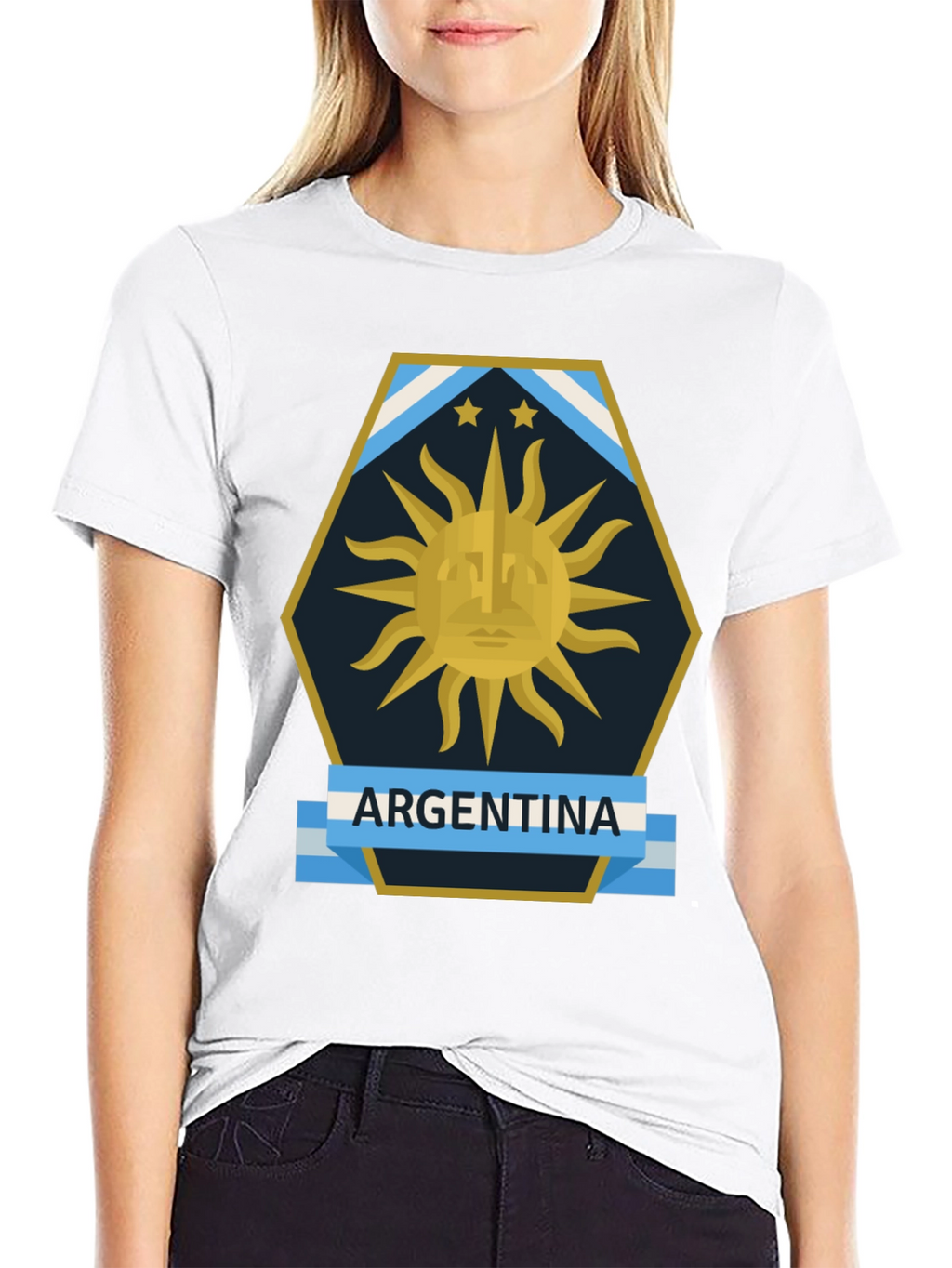 Argentina Flag Graphic T-Shirt