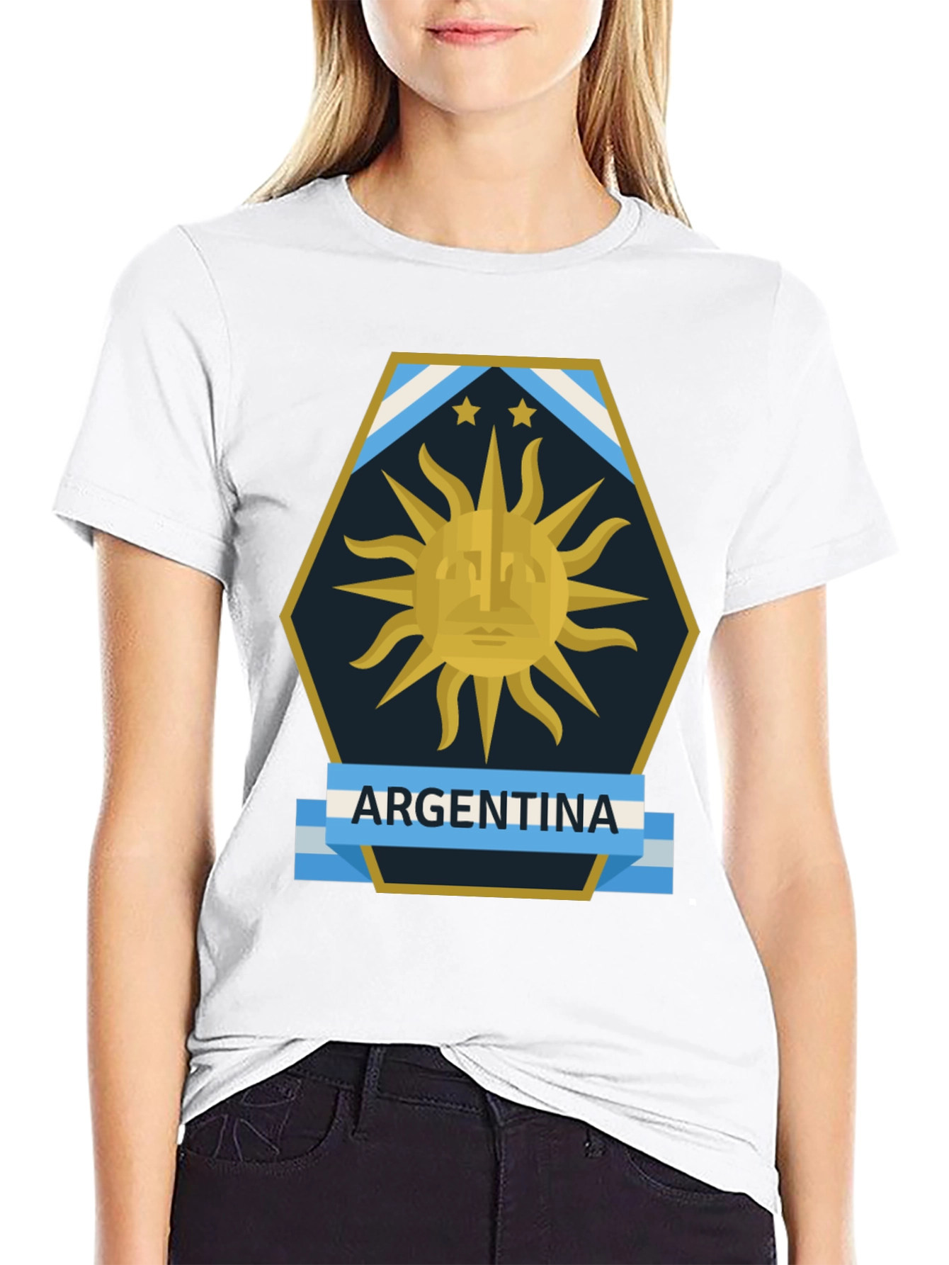 Argentina Flag Graphic T-Shirt
