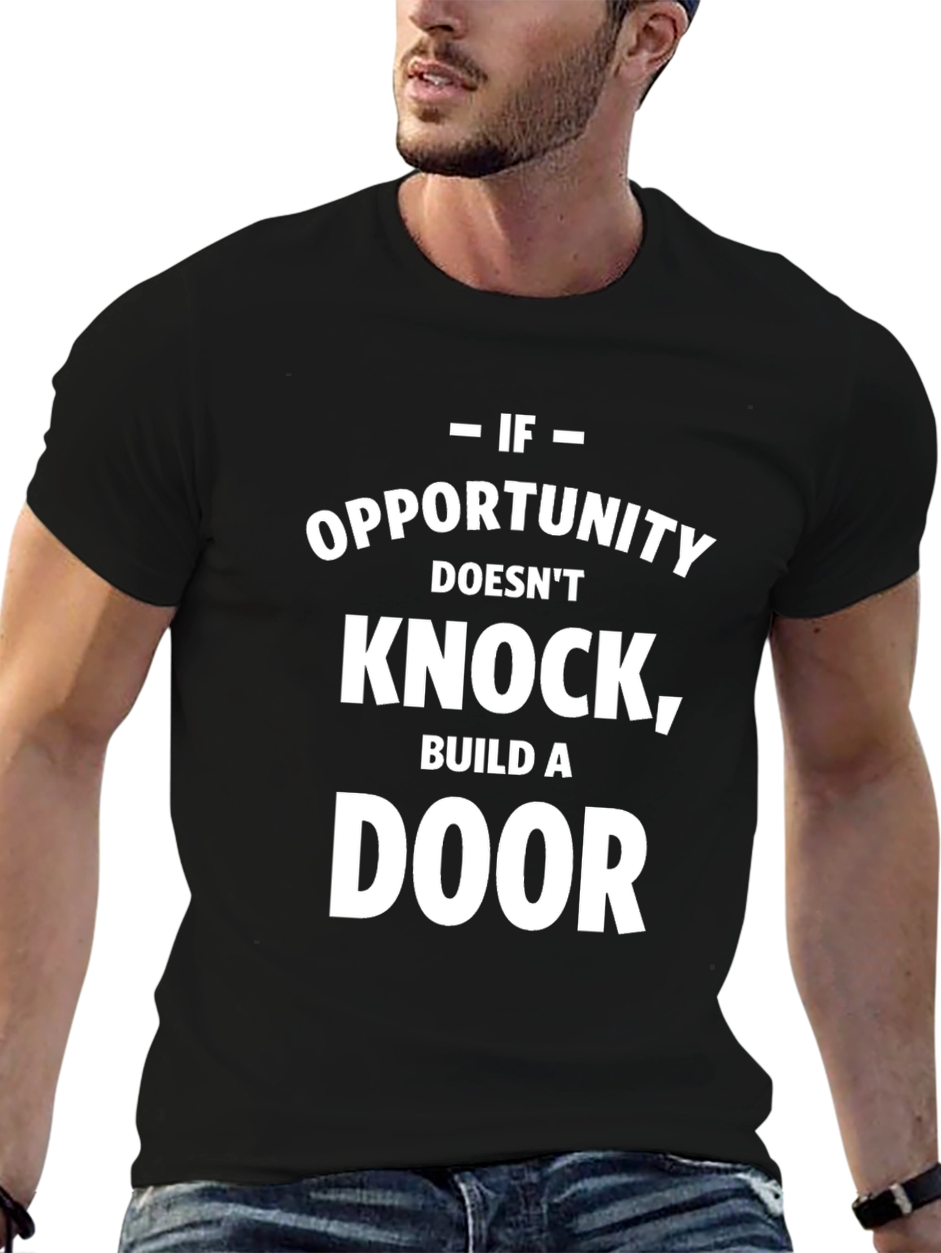 Opportunity Knock Black T-Shirt
