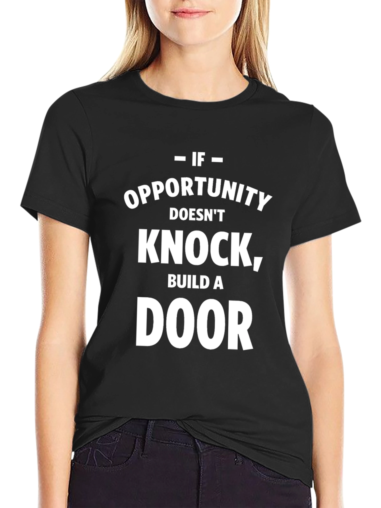 Opportunity Knock Black T-Shirt