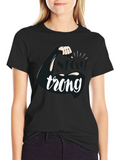 Stay Strong Flex Muscle Graphic T-Shirt