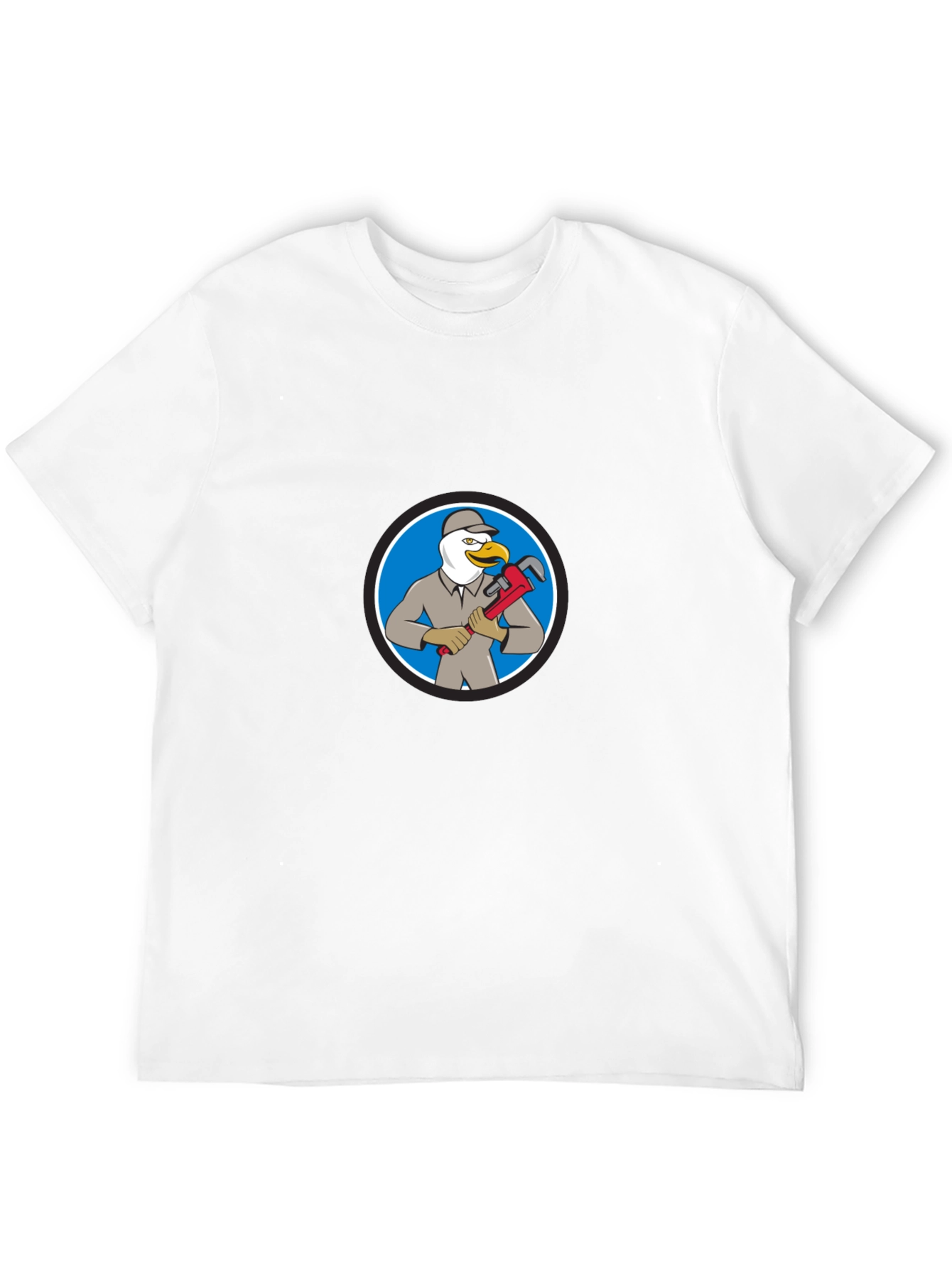 Cartoon Seagull Plumber T-Shirt