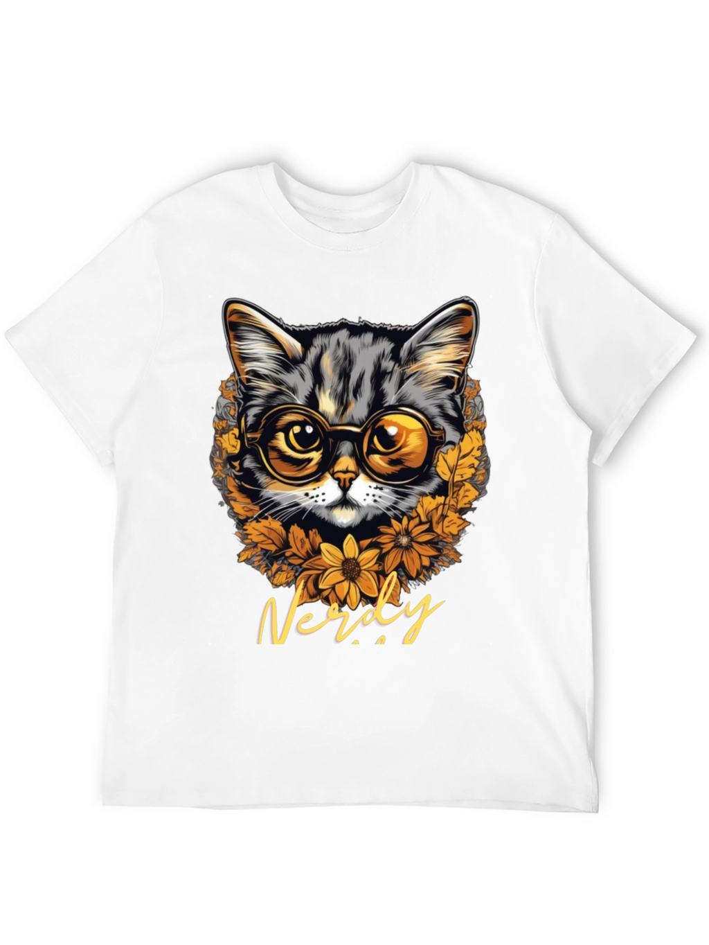 Nerdy Cat T-Shirt: Bookish Feline Style