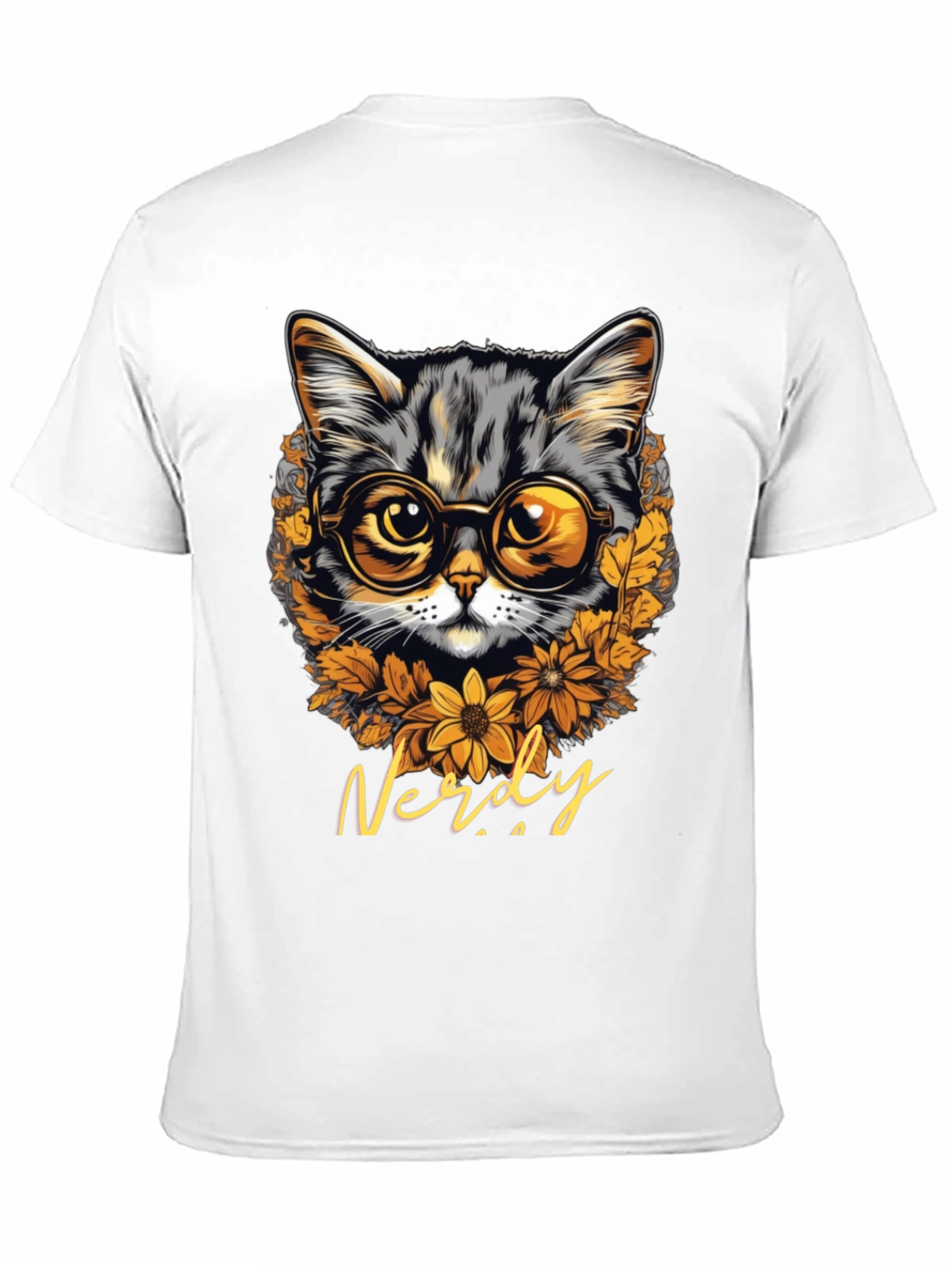 Nerdy Cat T-Shirt: Bookish Feline Style