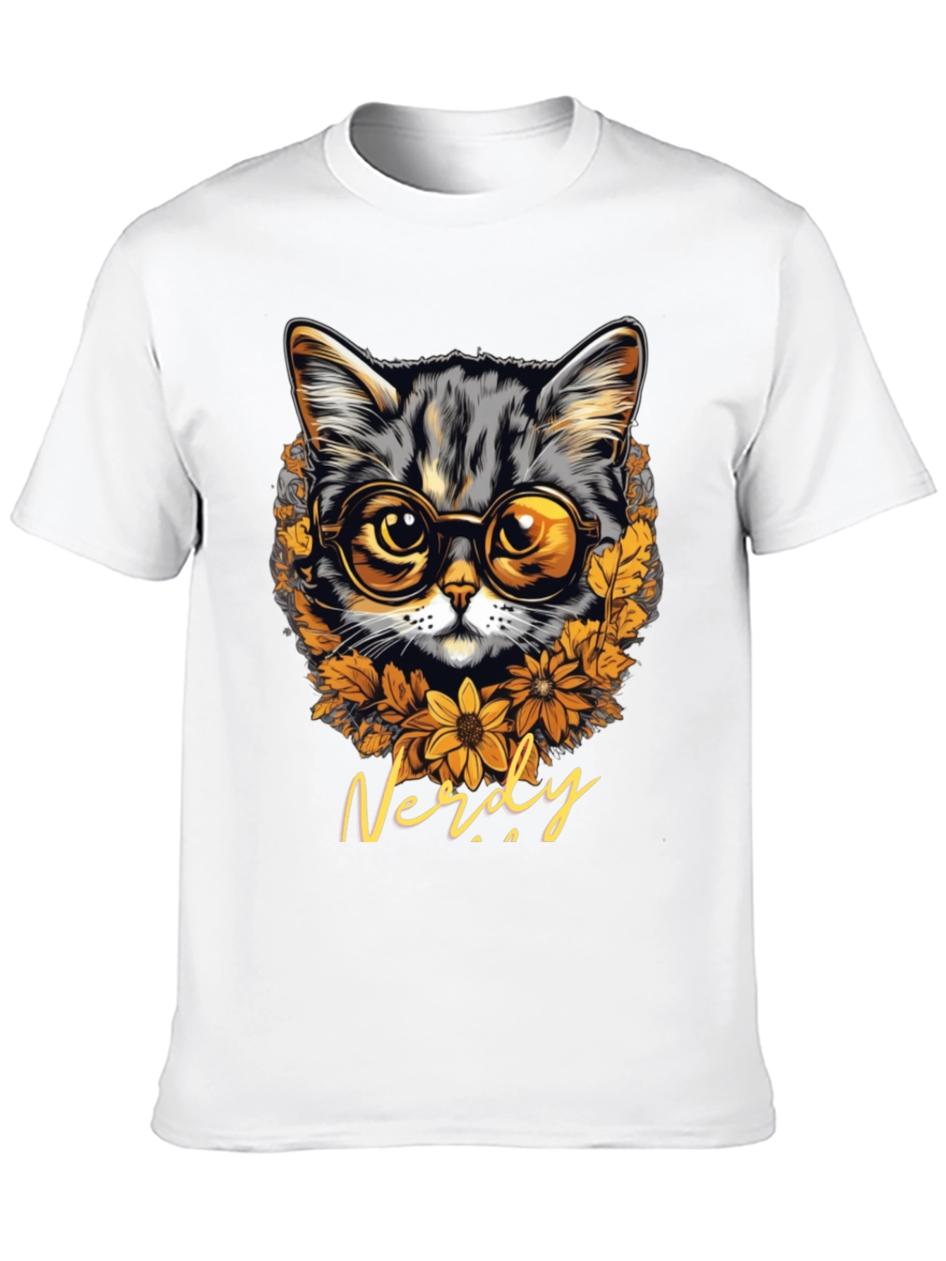 Nerdy Cat T-Shirt: Bookish Feline Style