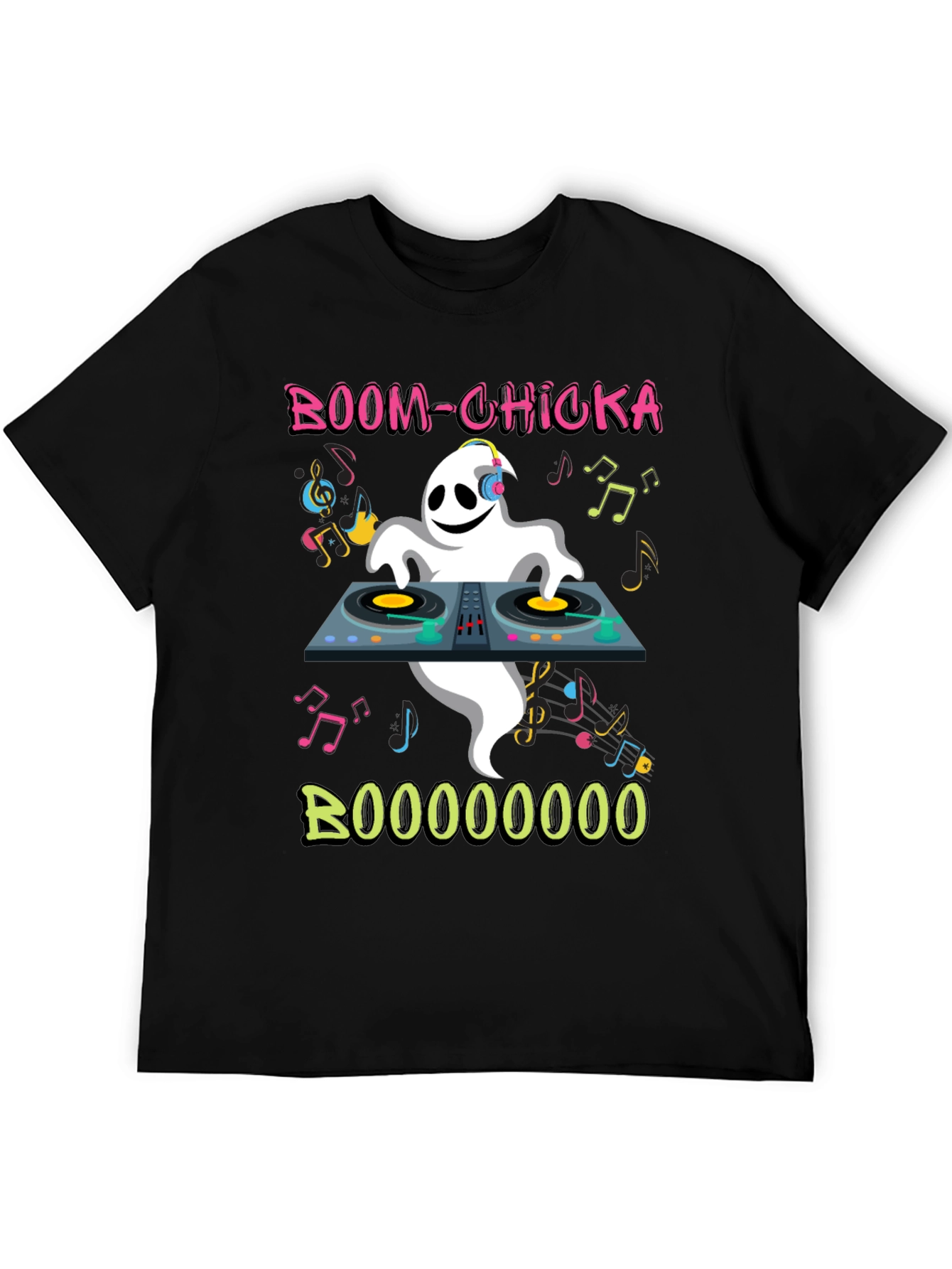 DJ Ghost Graphic Tee - Halloween Party Shirt