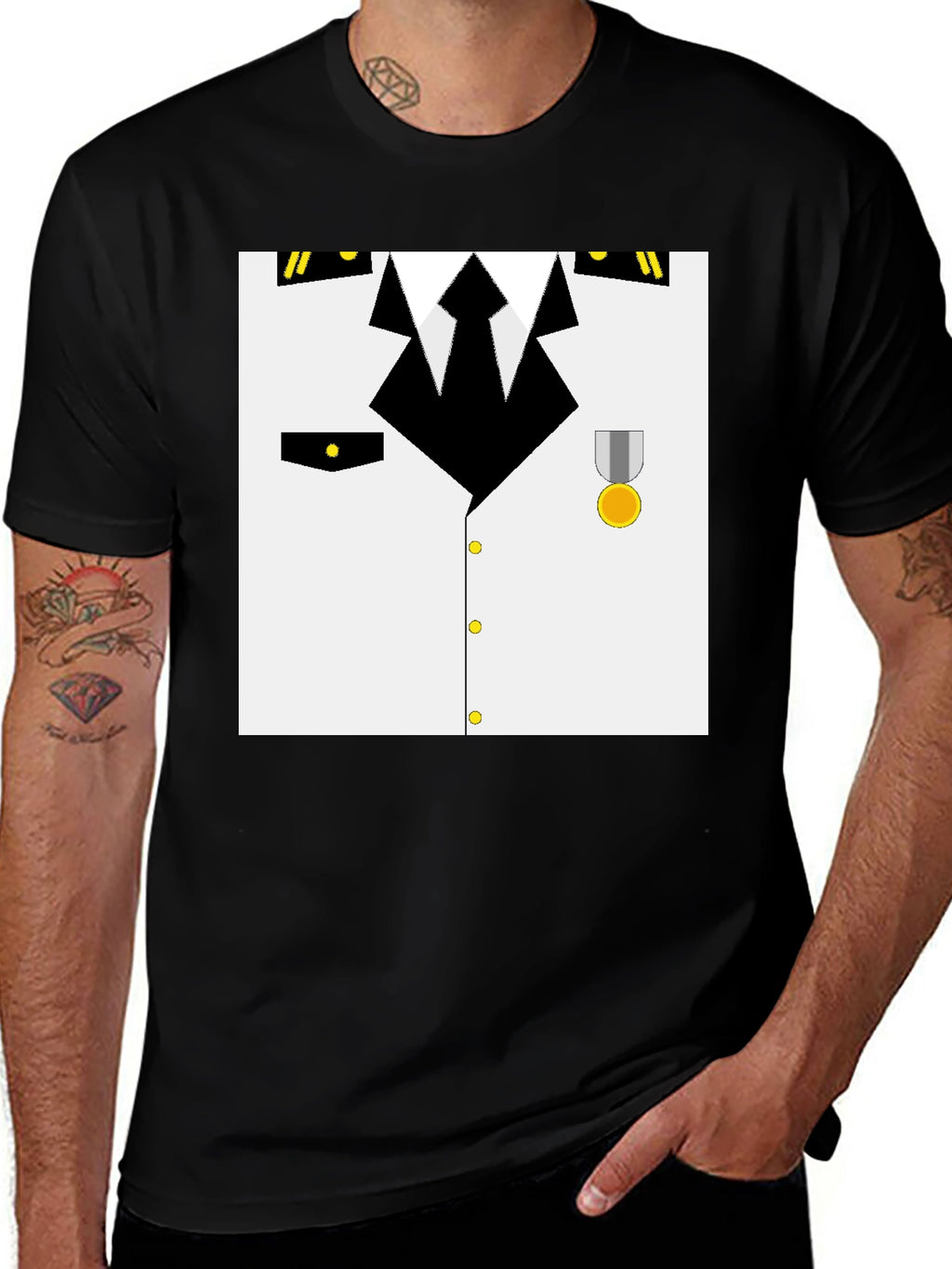 Pilot Costume T-Shirt - Realistic Design