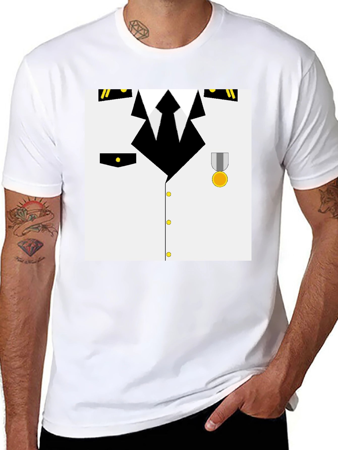Pilot Costume T-Shirt - Realistic Design
