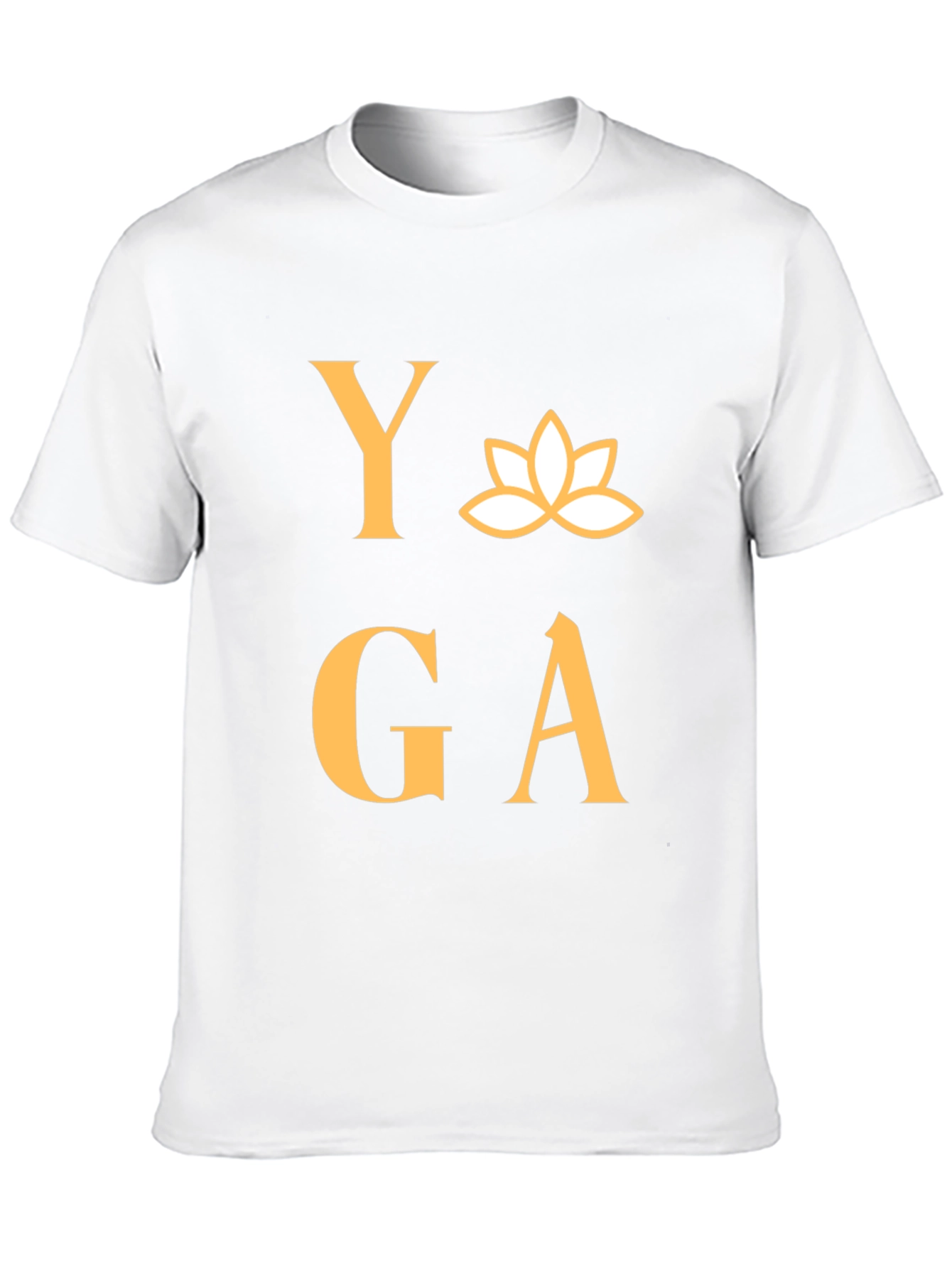 Yoga T-Shirt - Lotus Design - Black
